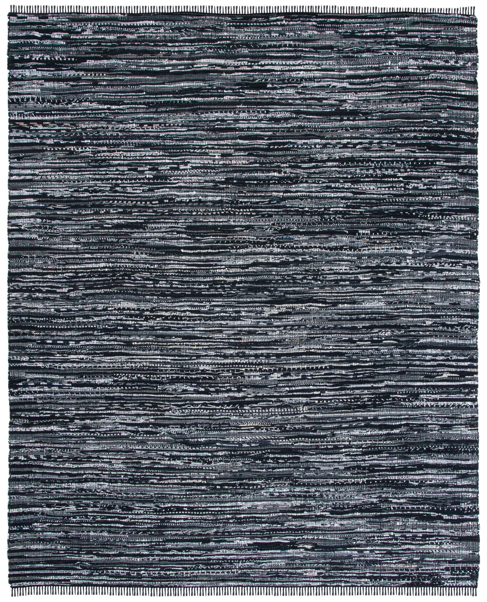 Rag Rug Striped Hand-Woven Cotton Rug