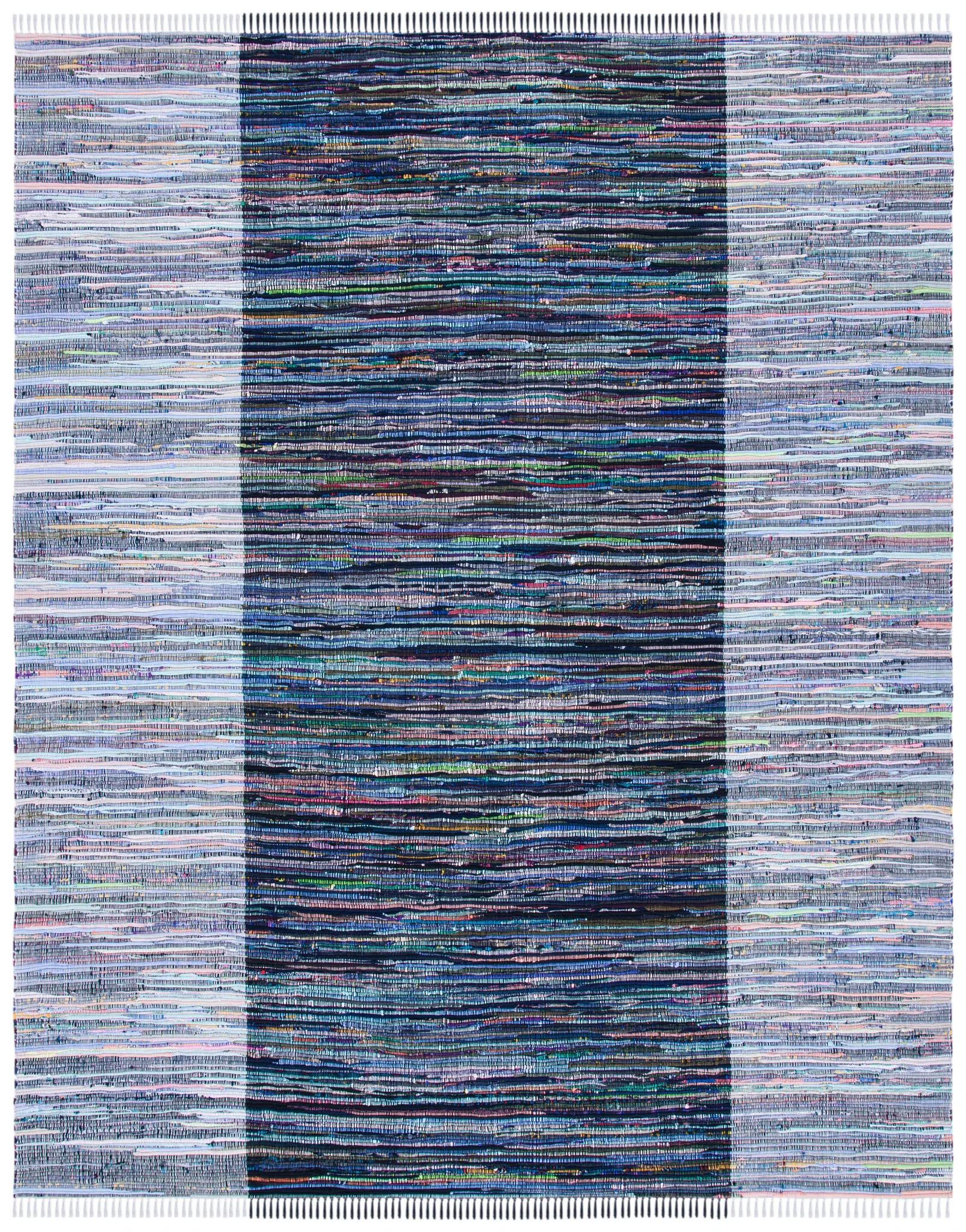 Rag Rug Striped Flatweave Cotton Rug