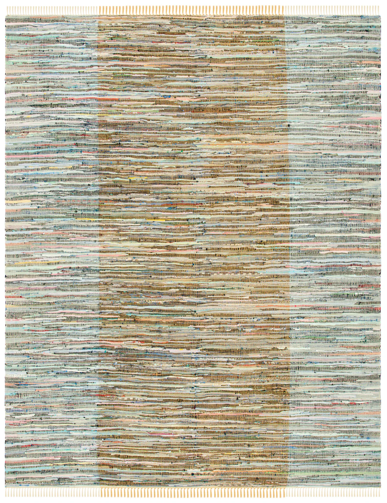 Rag Rug Striped Flatweave Cotton Rug