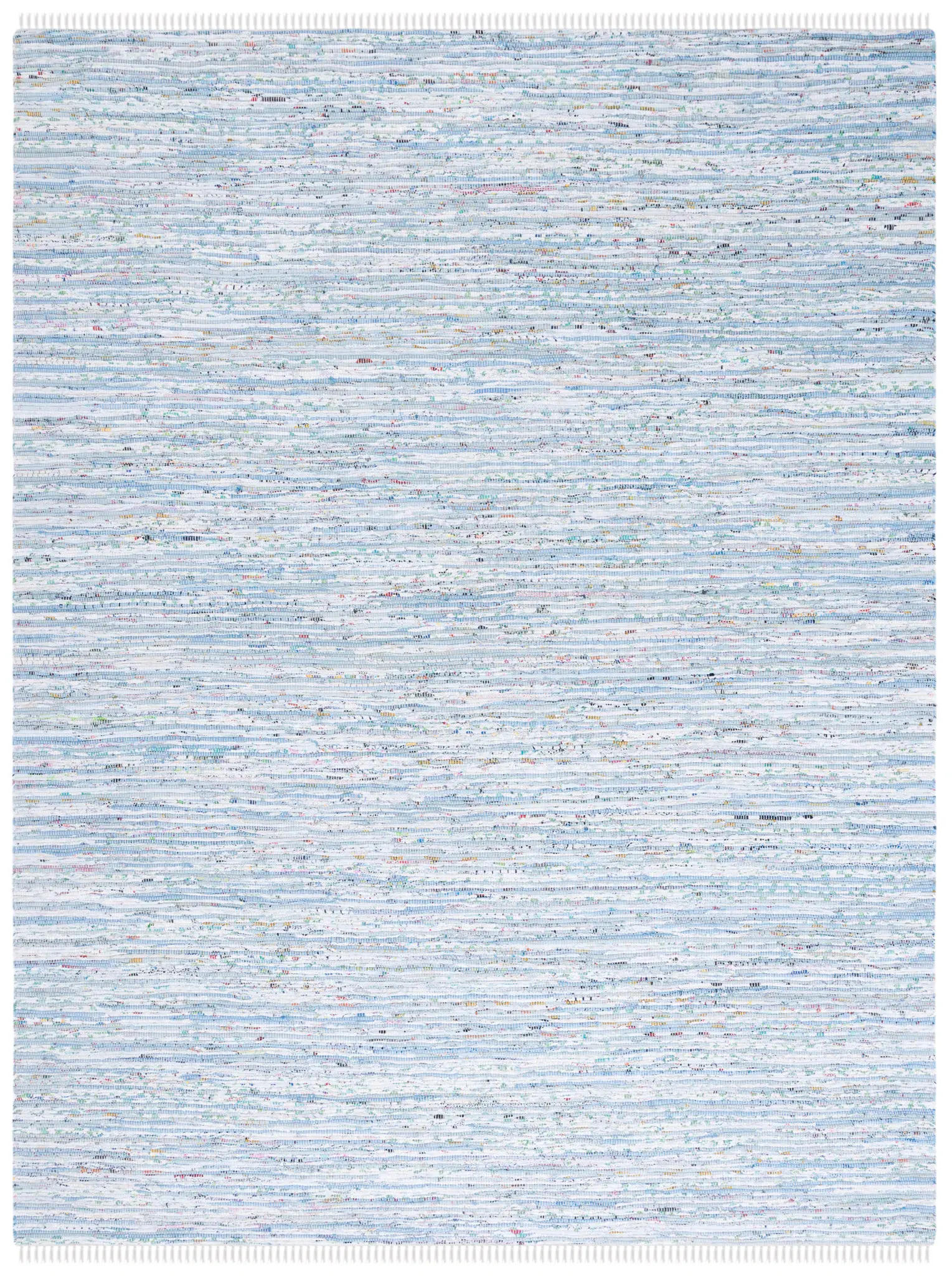 Rag Rug Striped Hand-Woven Cotton Rug