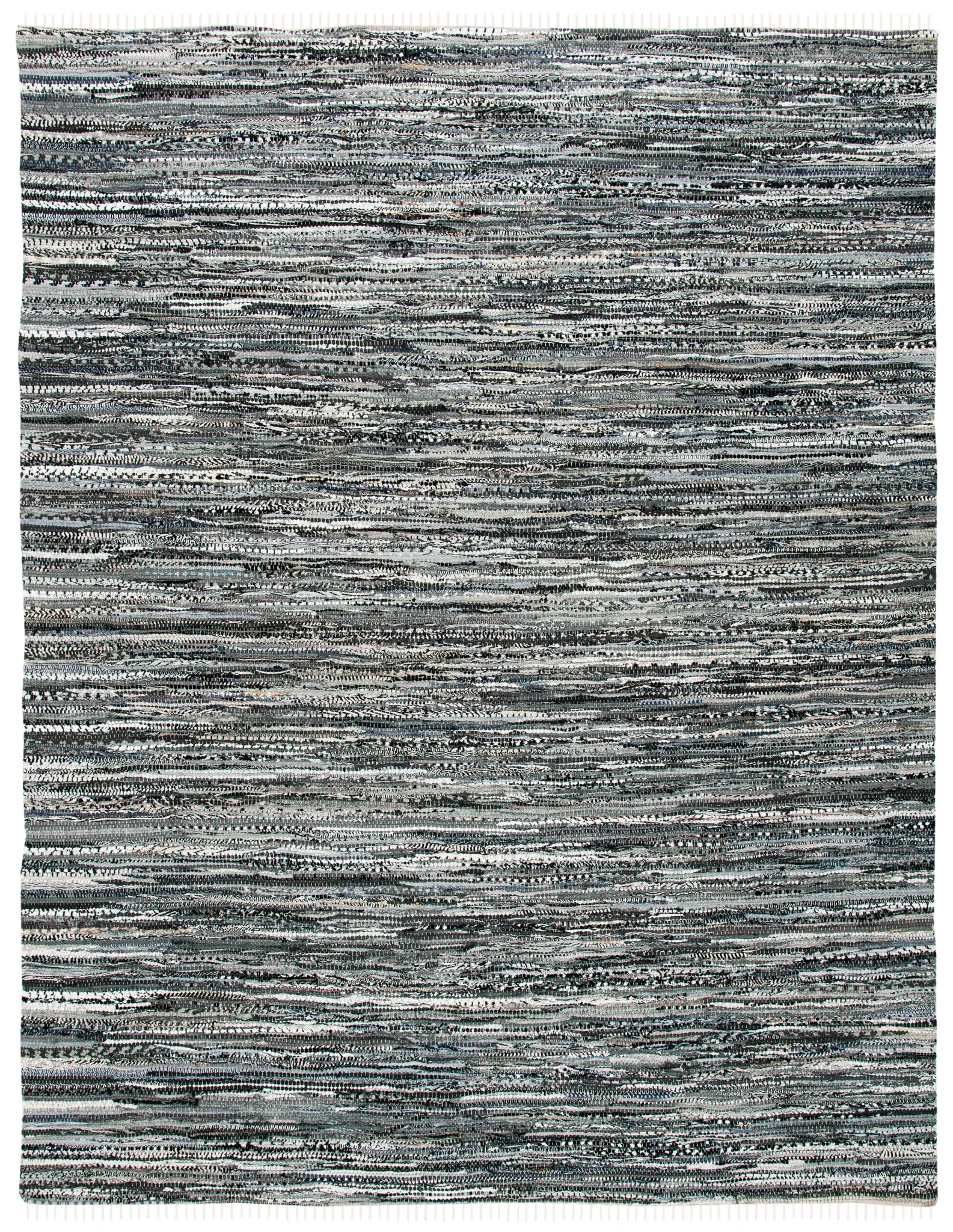 Rag Rug Striped Hand-Woven Cotton Rug