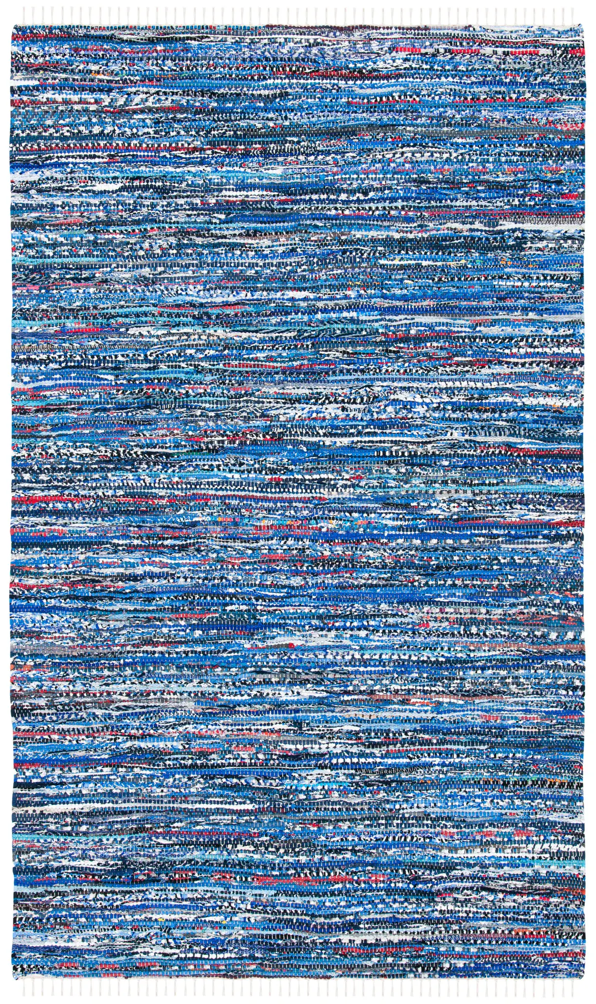 Rag Rug Striped Hand-Woven Cotton Rug