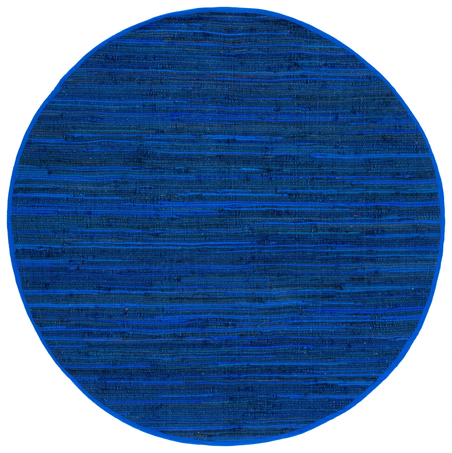 Rag Rug Striped Hand-Woven Cotton Rug