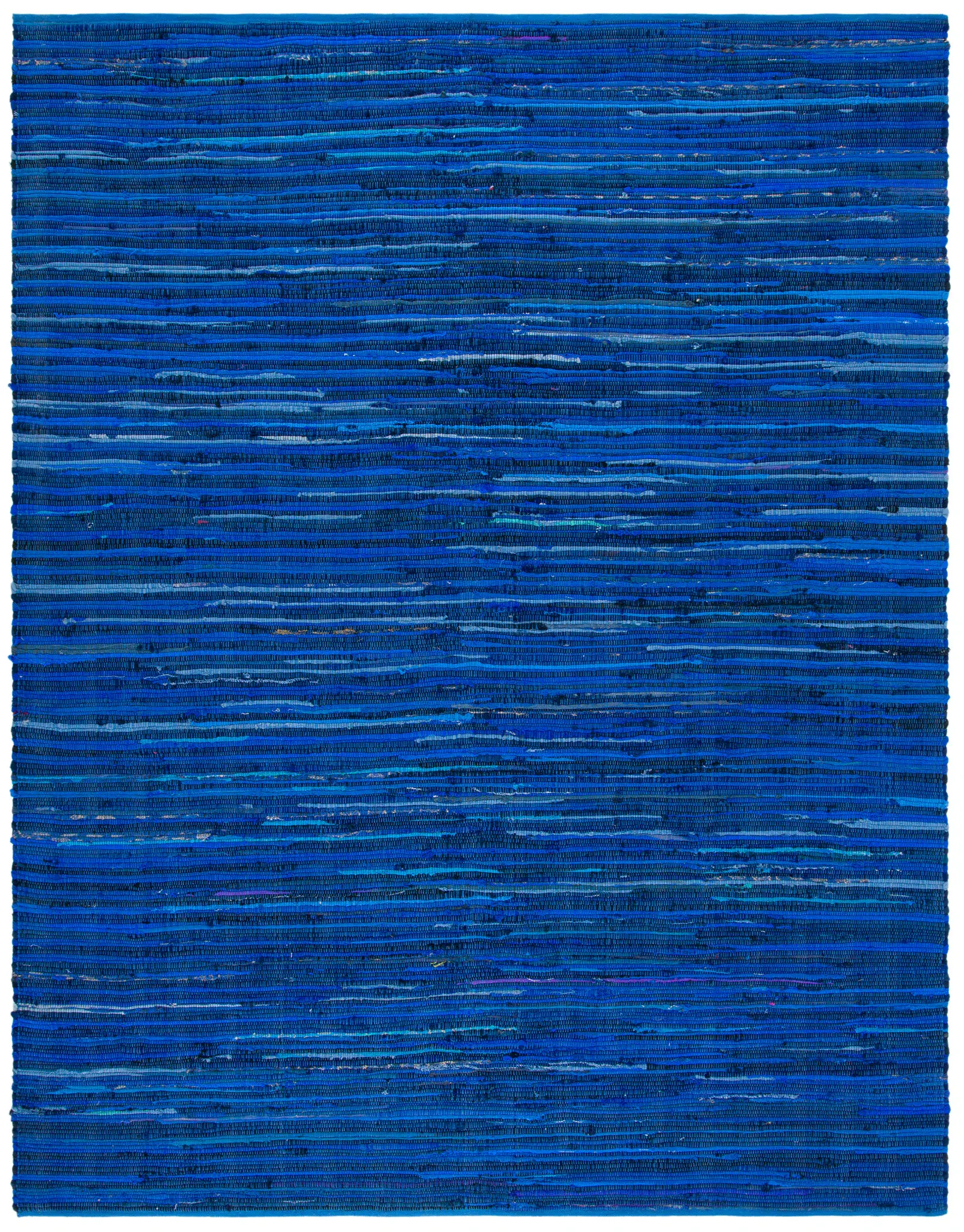 Rag Rug Striped Hand-Woven Cotton Rug