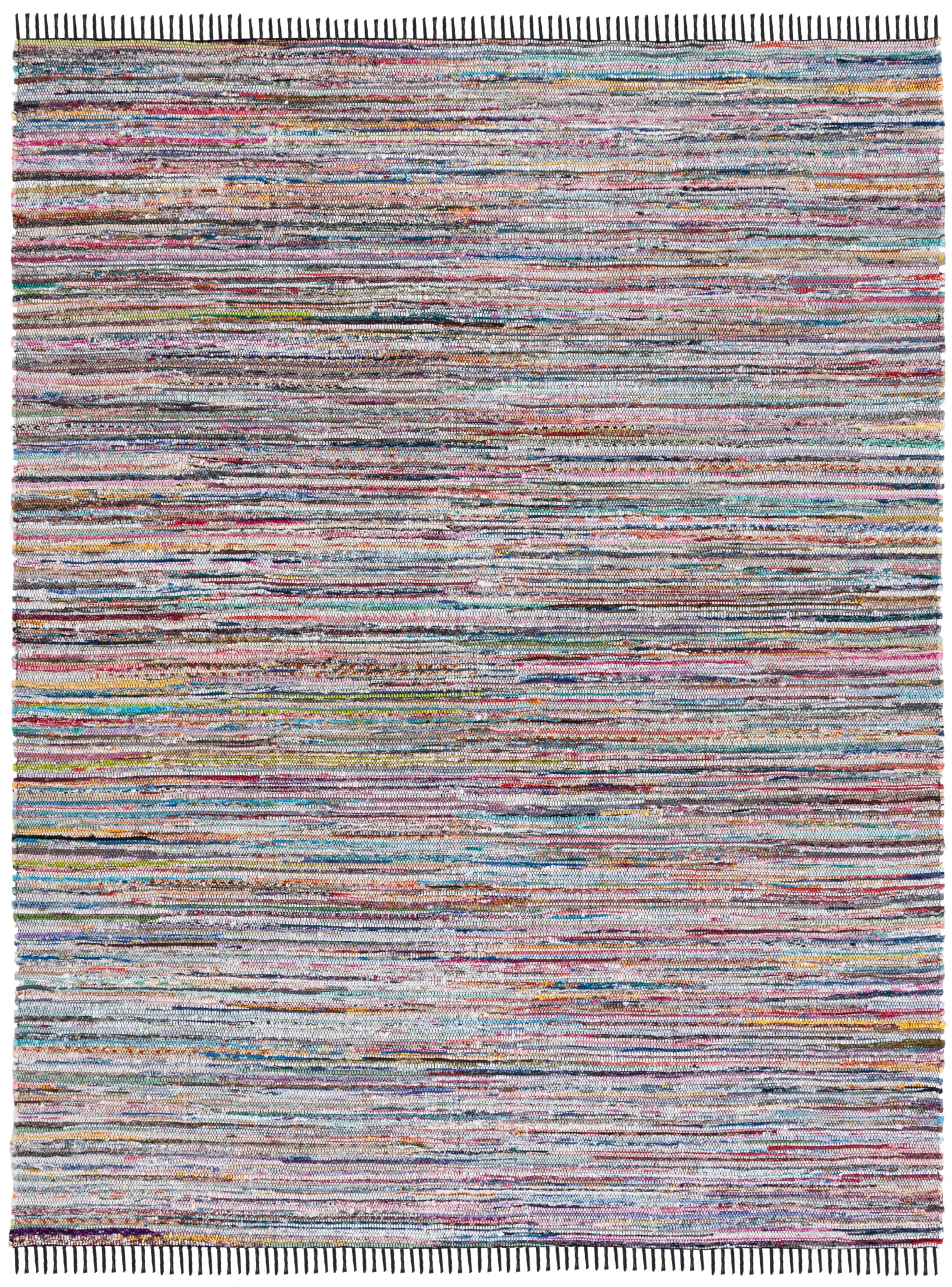 Rag Rug Striped Hand-Woven Rug