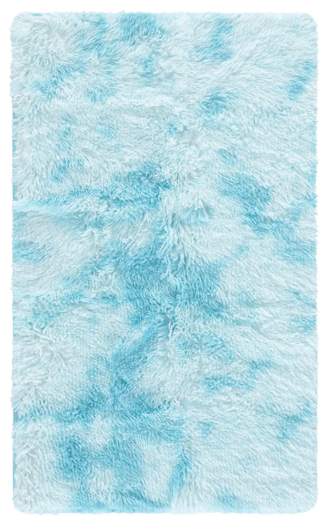Rainbow Mottled Shag Rug