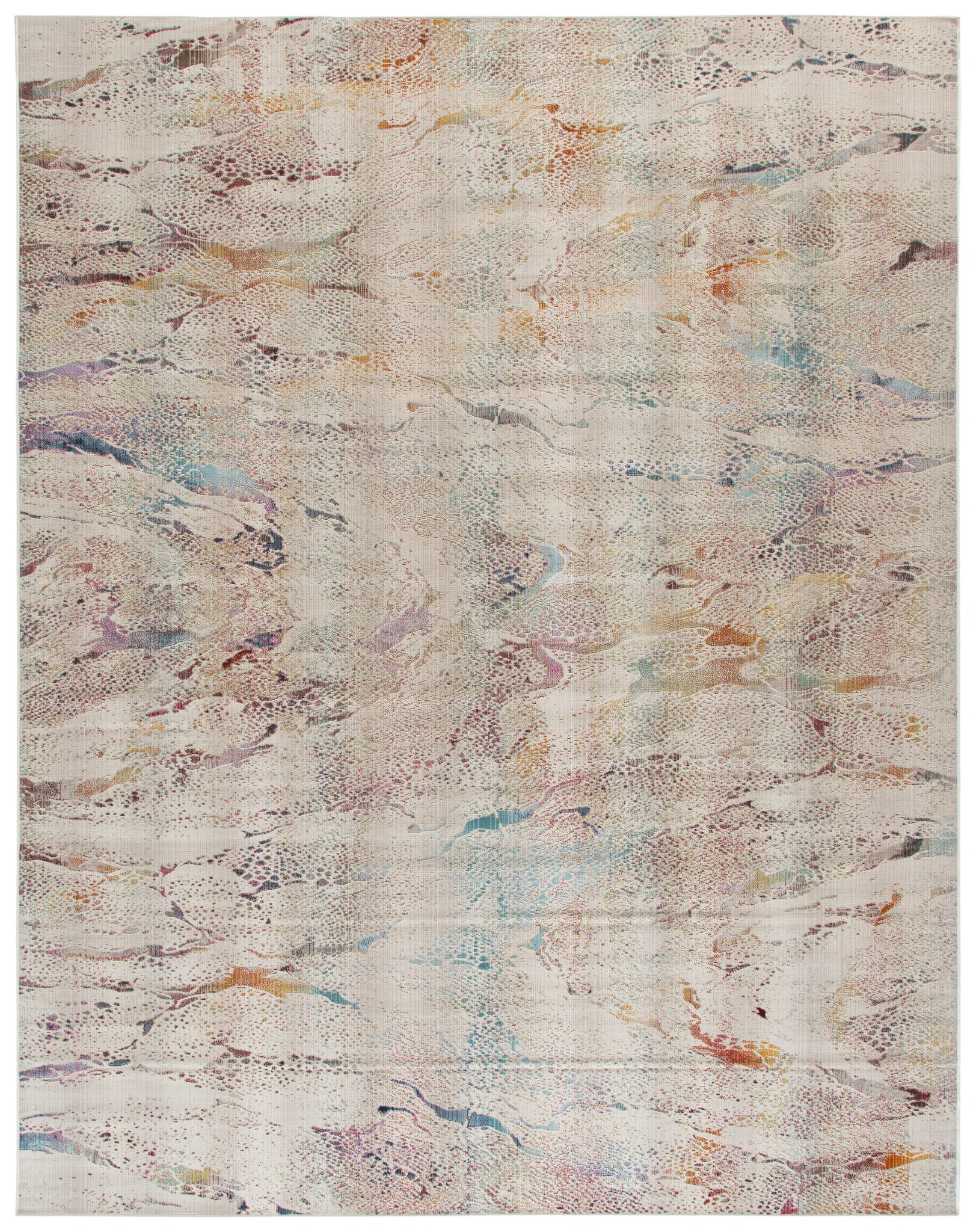 Rainbow Marbled Outdoor Rug