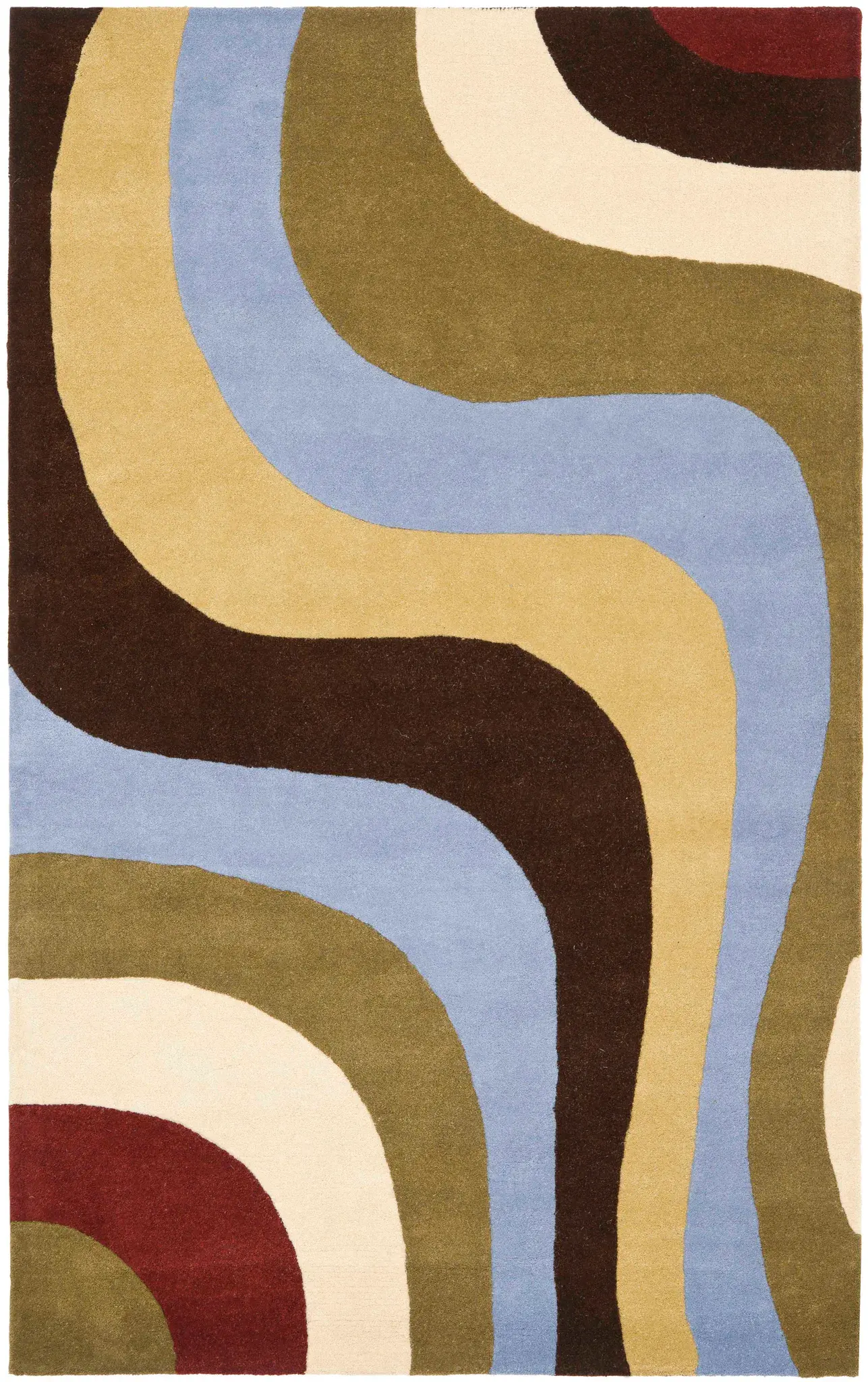 Rodeo Drive Wavy Stripe Hand-Tufted Wool Rug