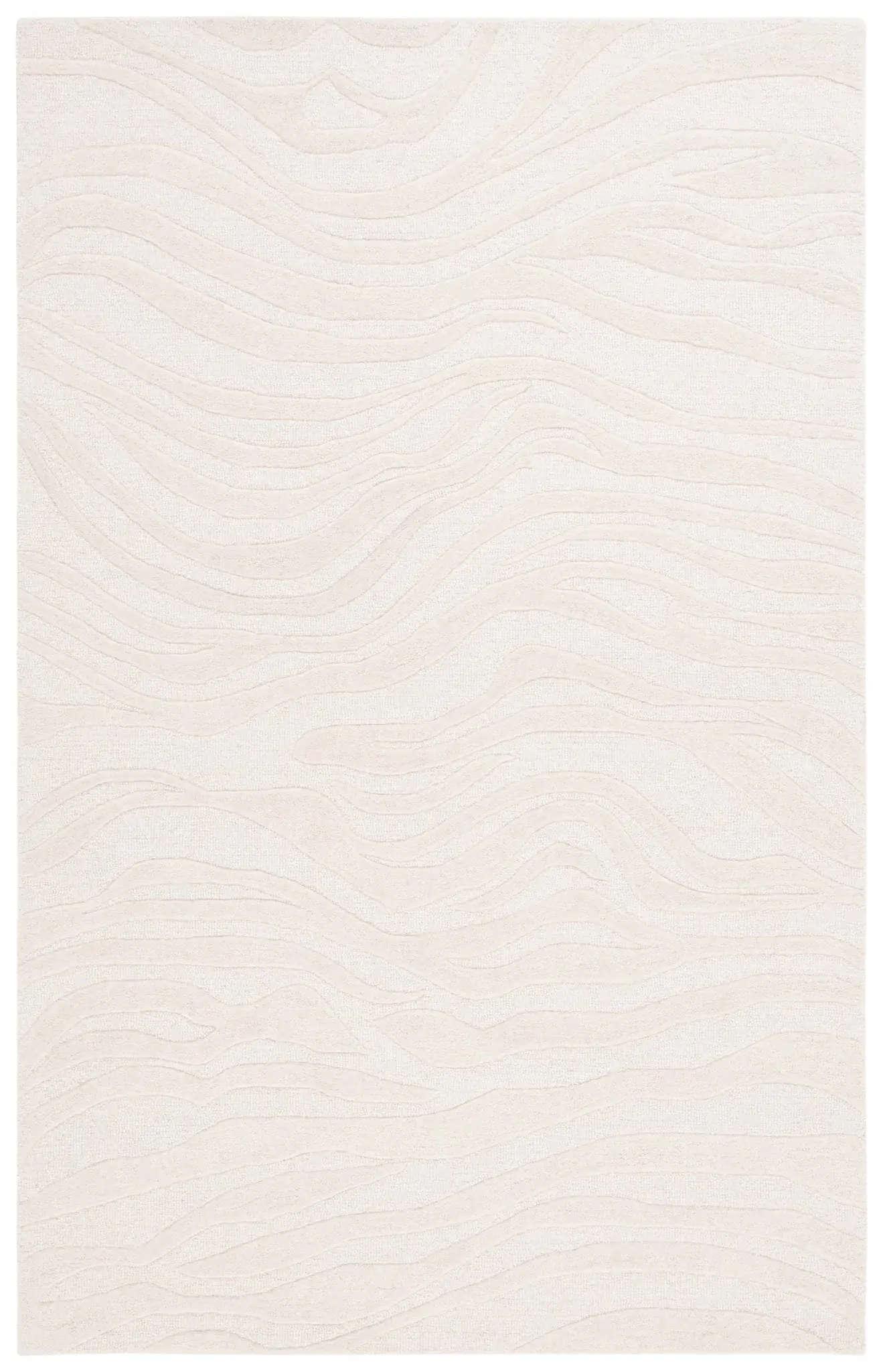 Rodeo Drive Wavy Carved Hand-Tufted Wool Rug