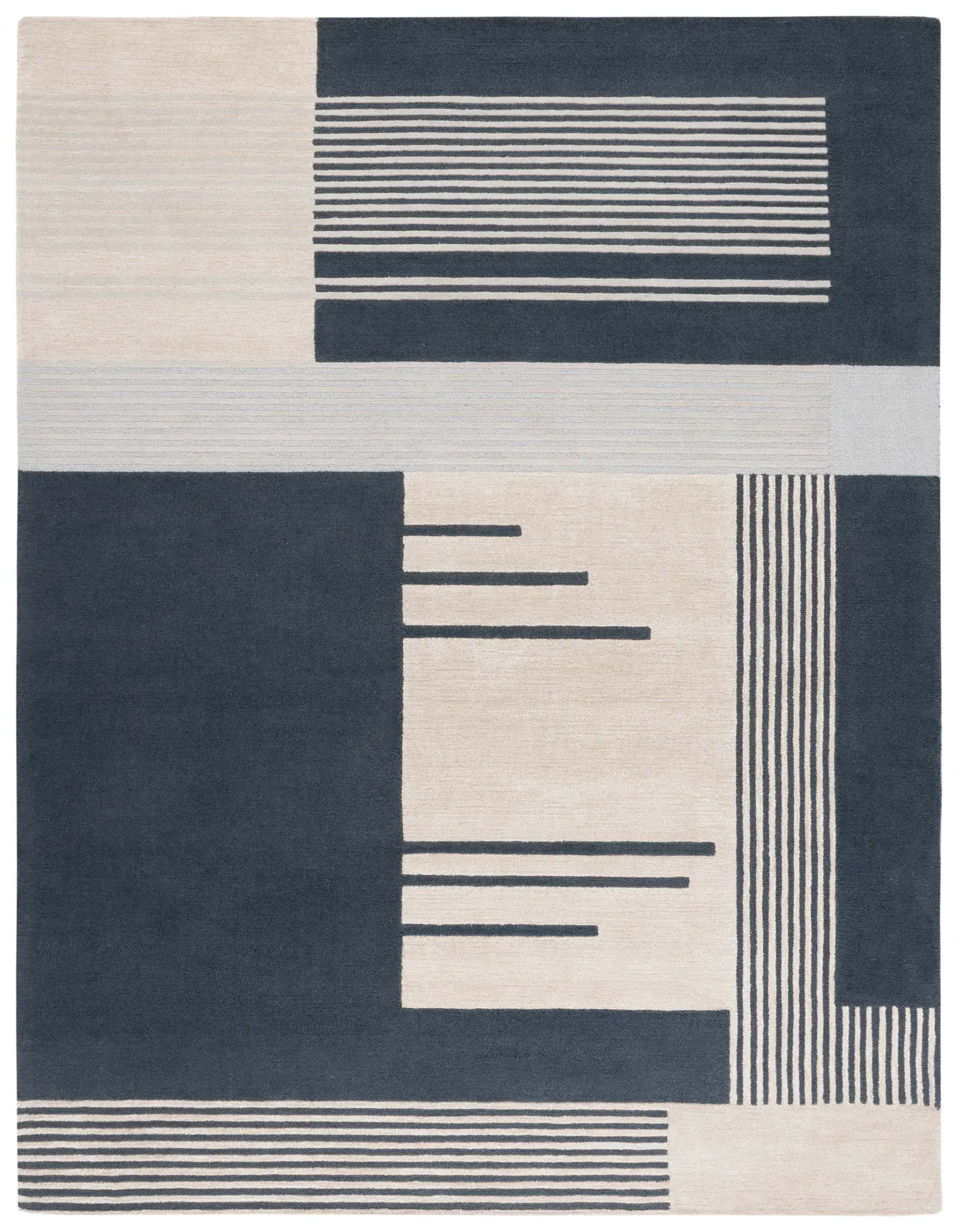Rodeo Drive Abstract Block Hand-Tufted Wool Rug