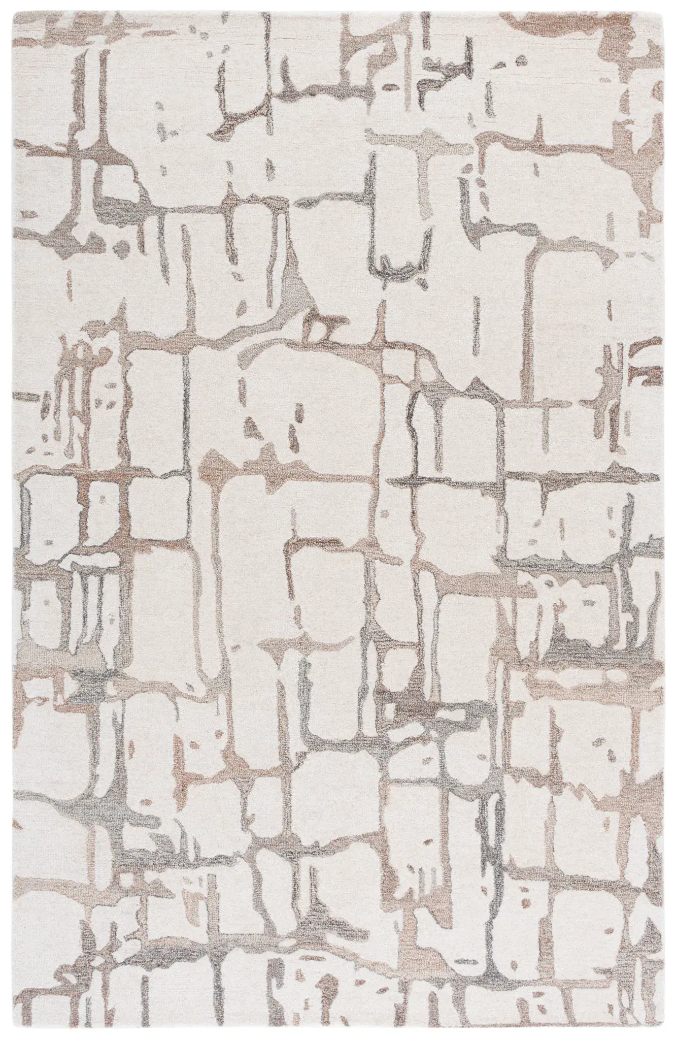 Rodeo Drive Abstract Grid Hand-Tufted Wool Rug