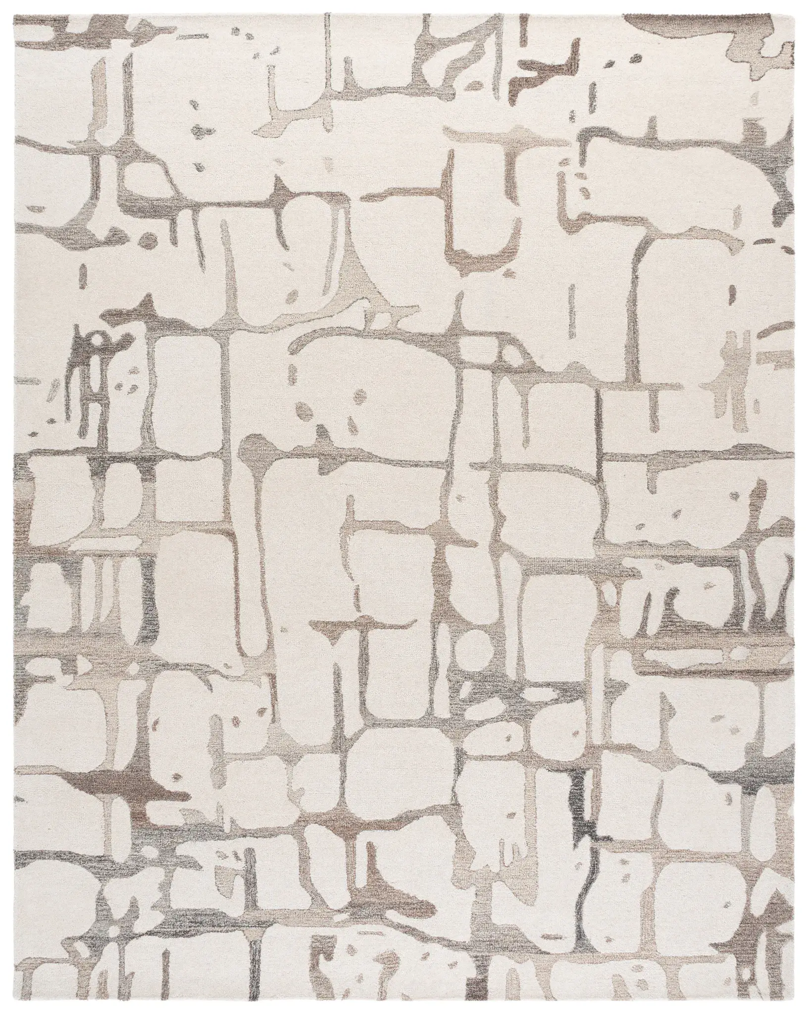 Rodeo Drive Abstract Grid Hand-Tufted Wool Rug