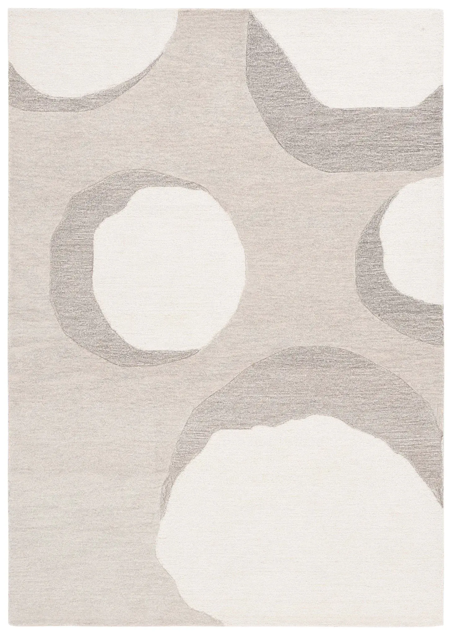 Rodeo Drive Abstract Circles Hand-Tufted Wool Rug