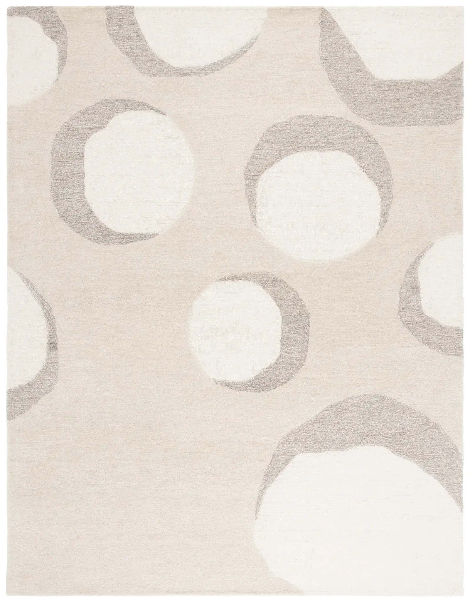 Rodeo Drive Abstract Circles Hand-Tufted Wool Rug