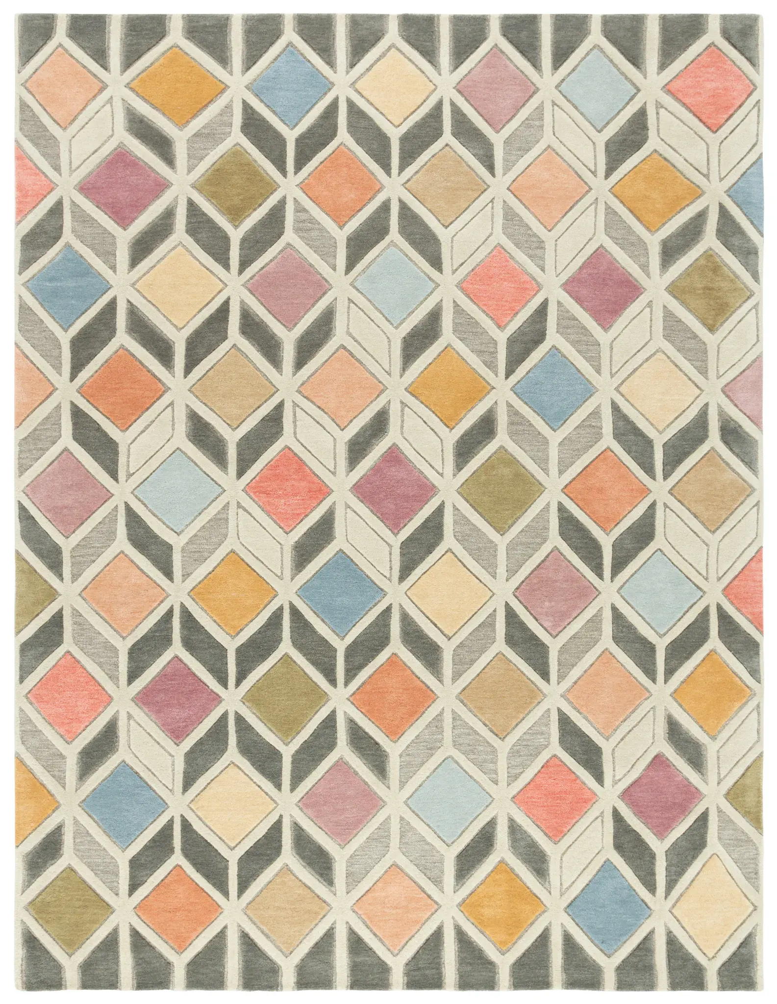 Rodeo Drive Diamond Trellis Hand-Tufted Wool Rug