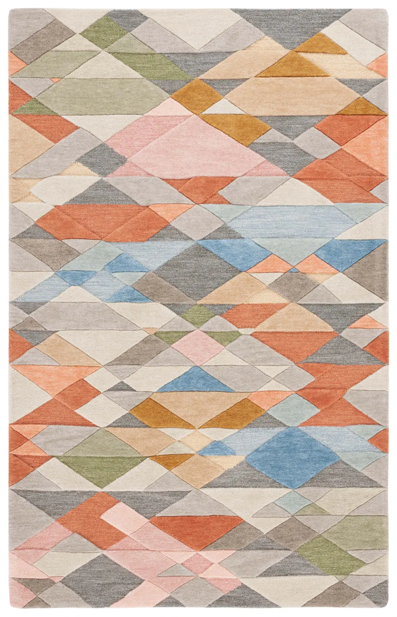 Rodeo Drive Geometric Diamond Hand-Tufted Wool Rug