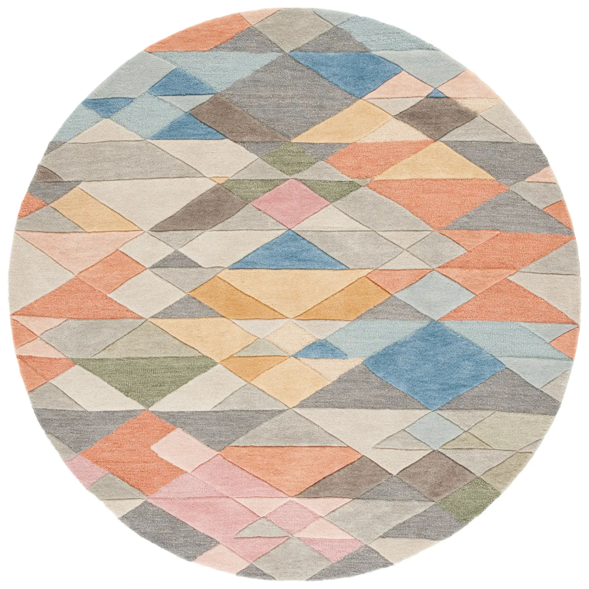Rodeo Drive Geometric Diamond Hand-Tufted Wool Rug