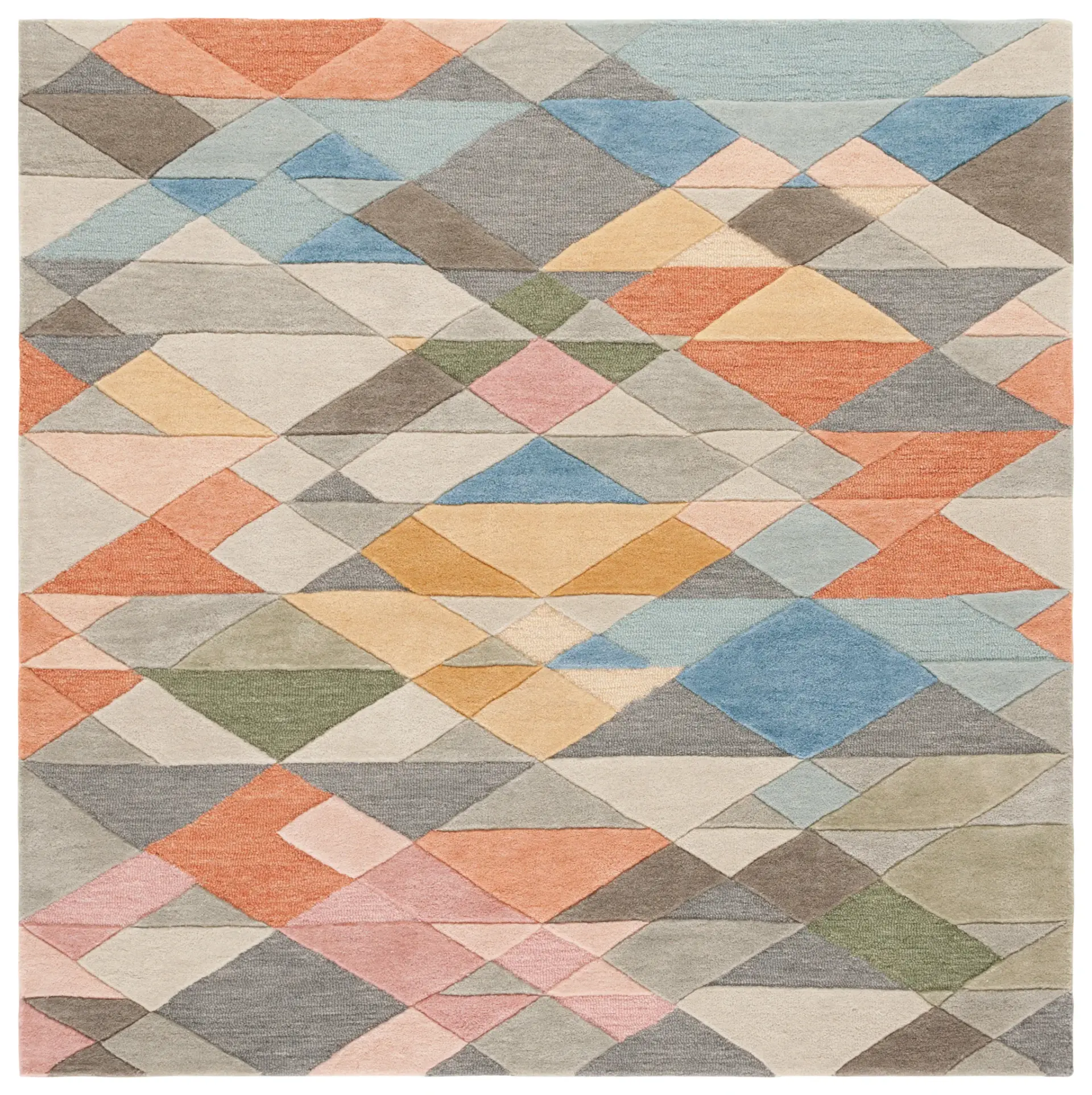 Rodeo Drive Geometric Diamond Hand-Tufted Wool Rug