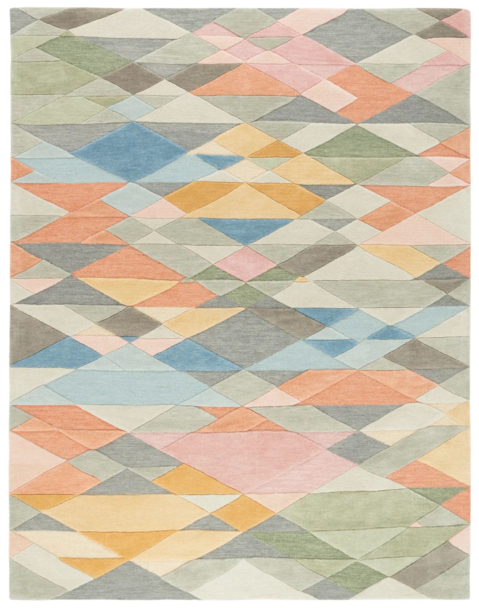 Rodeo Drive Geometric Diamond Hand-Tufted Wool Rug