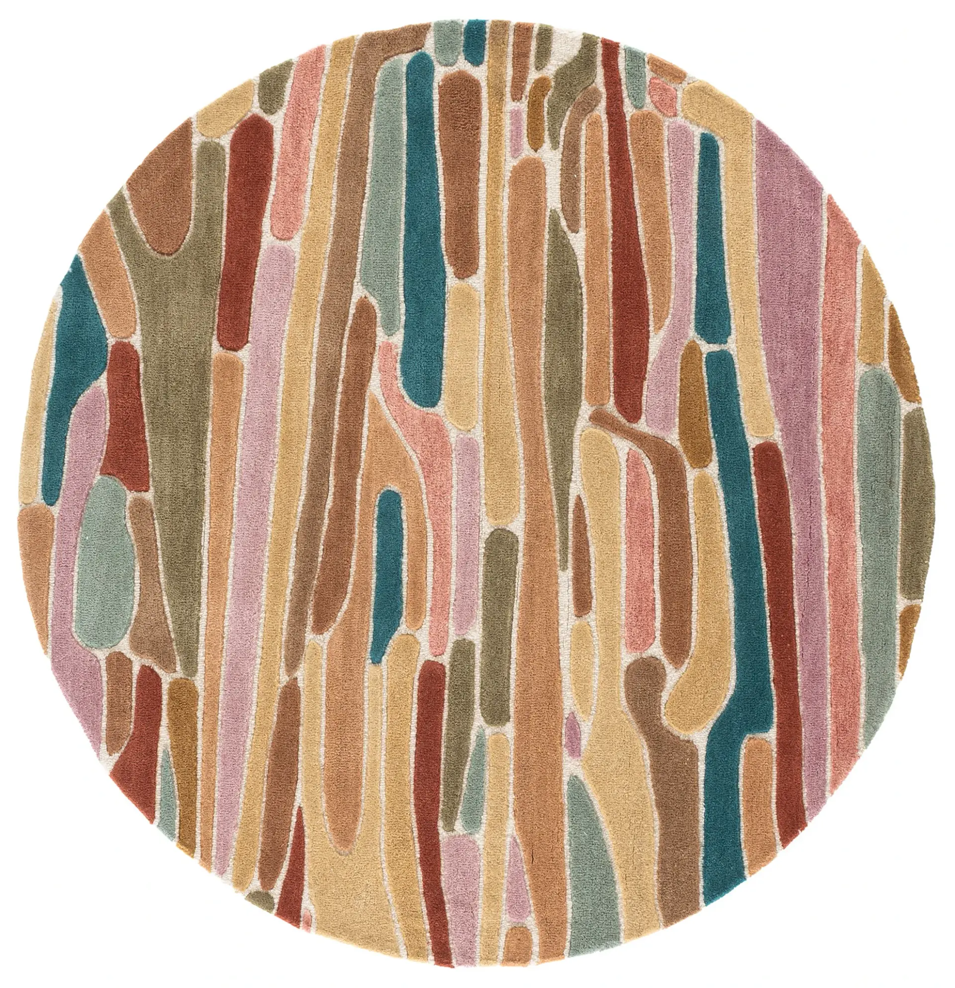 Rodeo Drive Abstract Striated Hand-Tufted Wool Rug