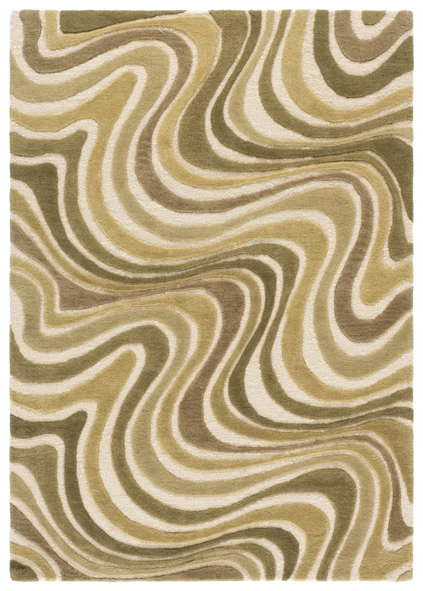 Rodeo Drive Modern Swirl Hand-Tufted Wool Rug