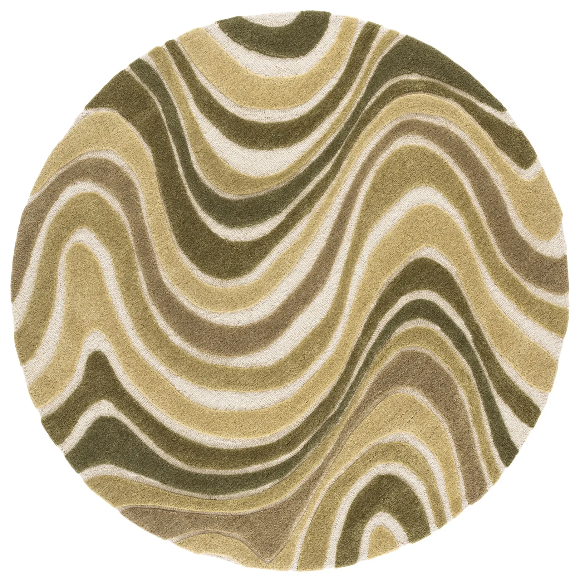 Rodeo Drive Modern Swirl Hand-Tufted Wool Rug