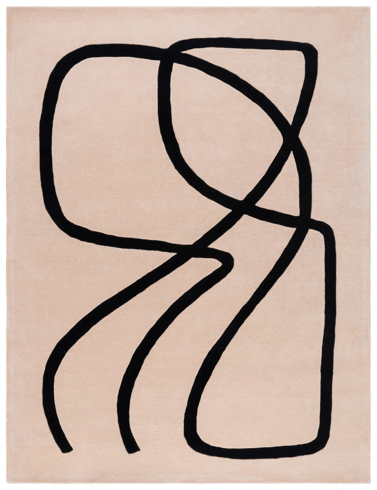 Rodeo Drive Abstract Loop Hand-Tufted Wool Rug