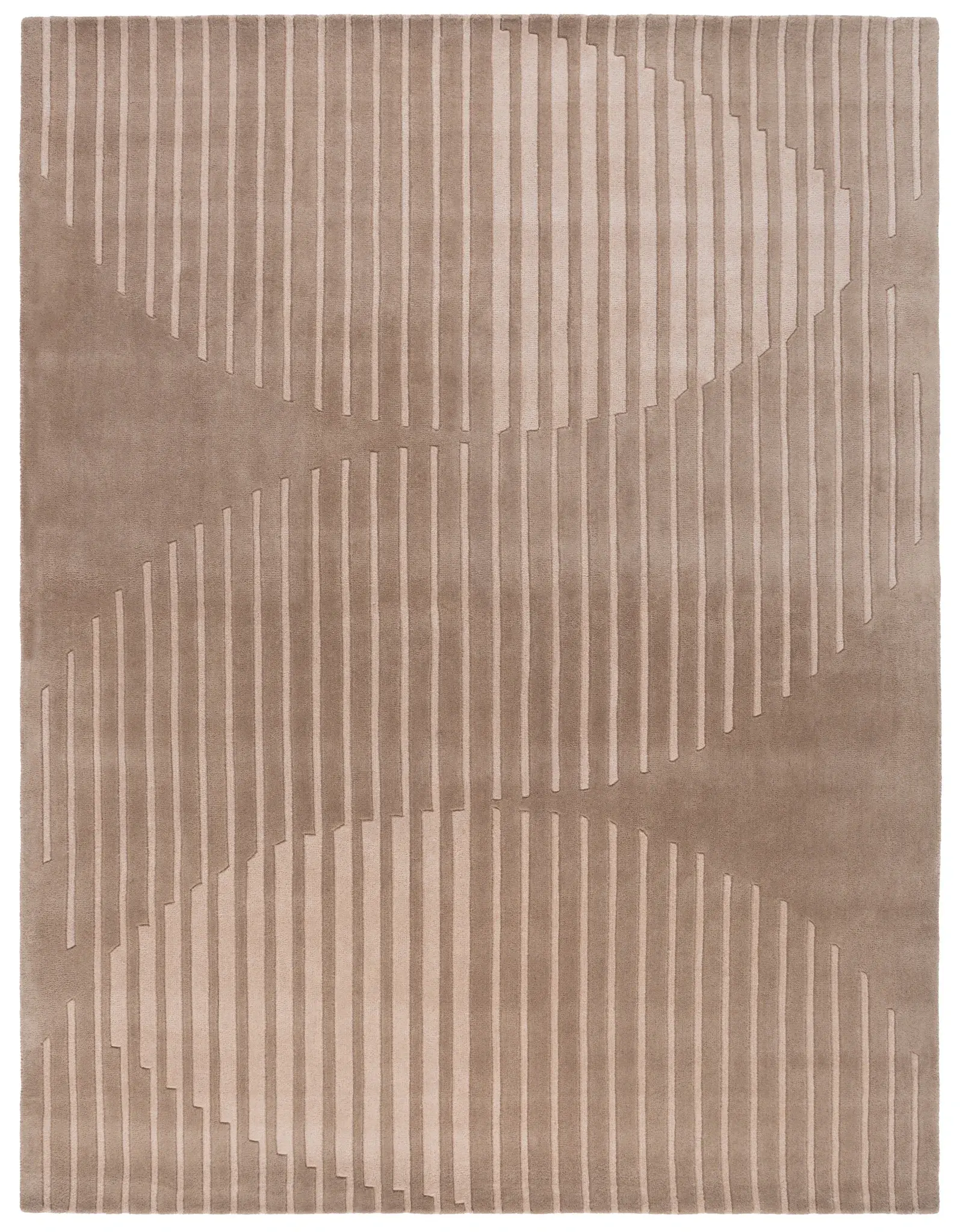 Rodeo Drive Curved Stripe Hand-Tufted Wool Rug