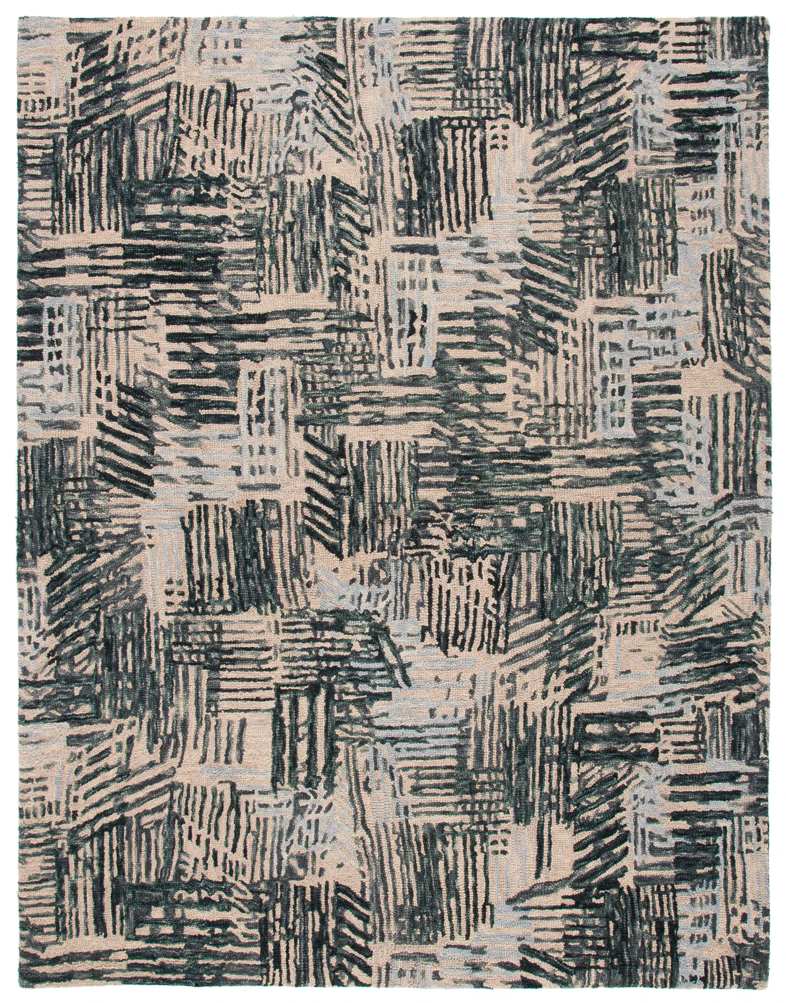 Rodeo Drive Abstract Hatch Hand-Tufted Wool Rug