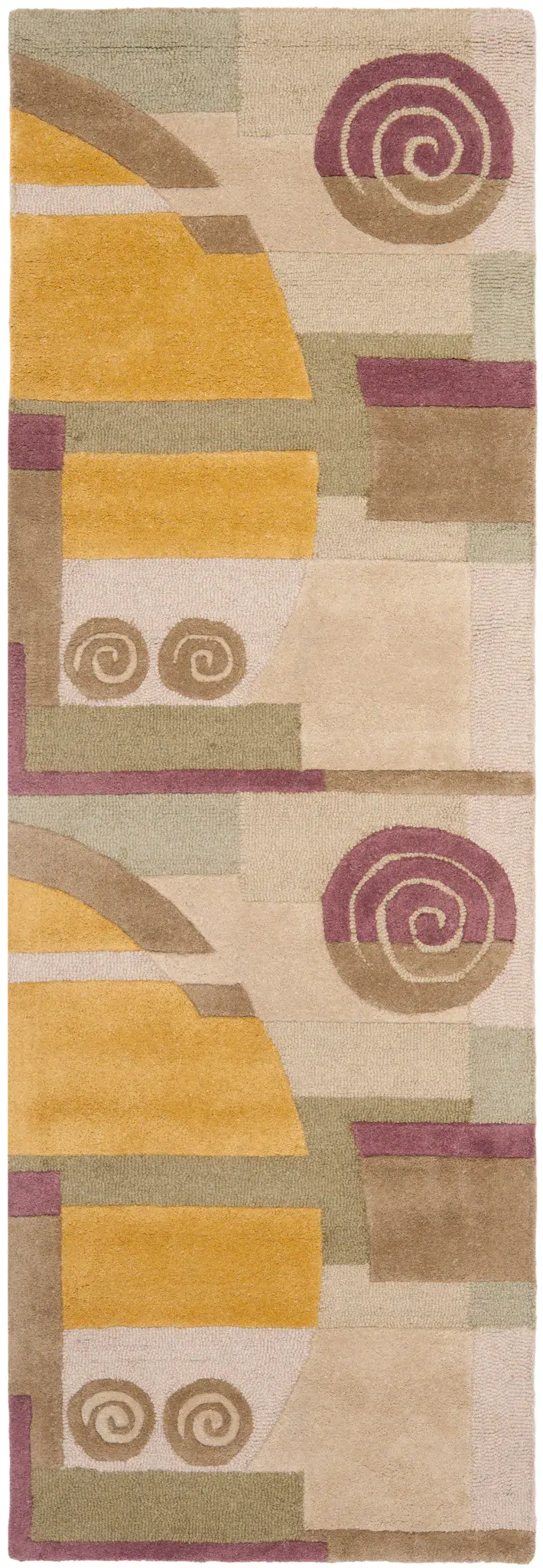 Rodeo Drive Abstract Spiral Hand-Tufted Wool Rug