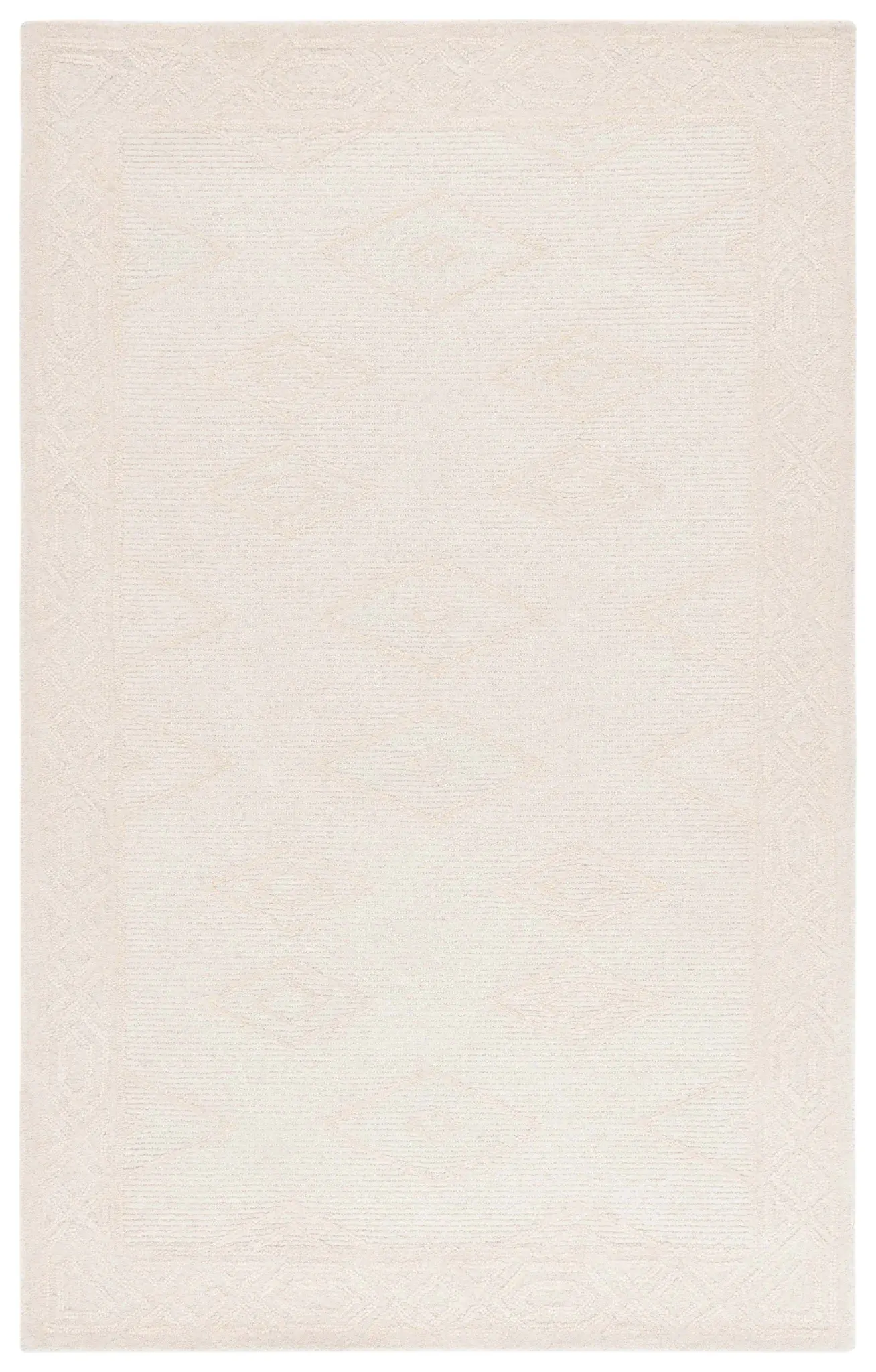 Rodeo Drive Carved Border Hand-Tufted Wool Rug