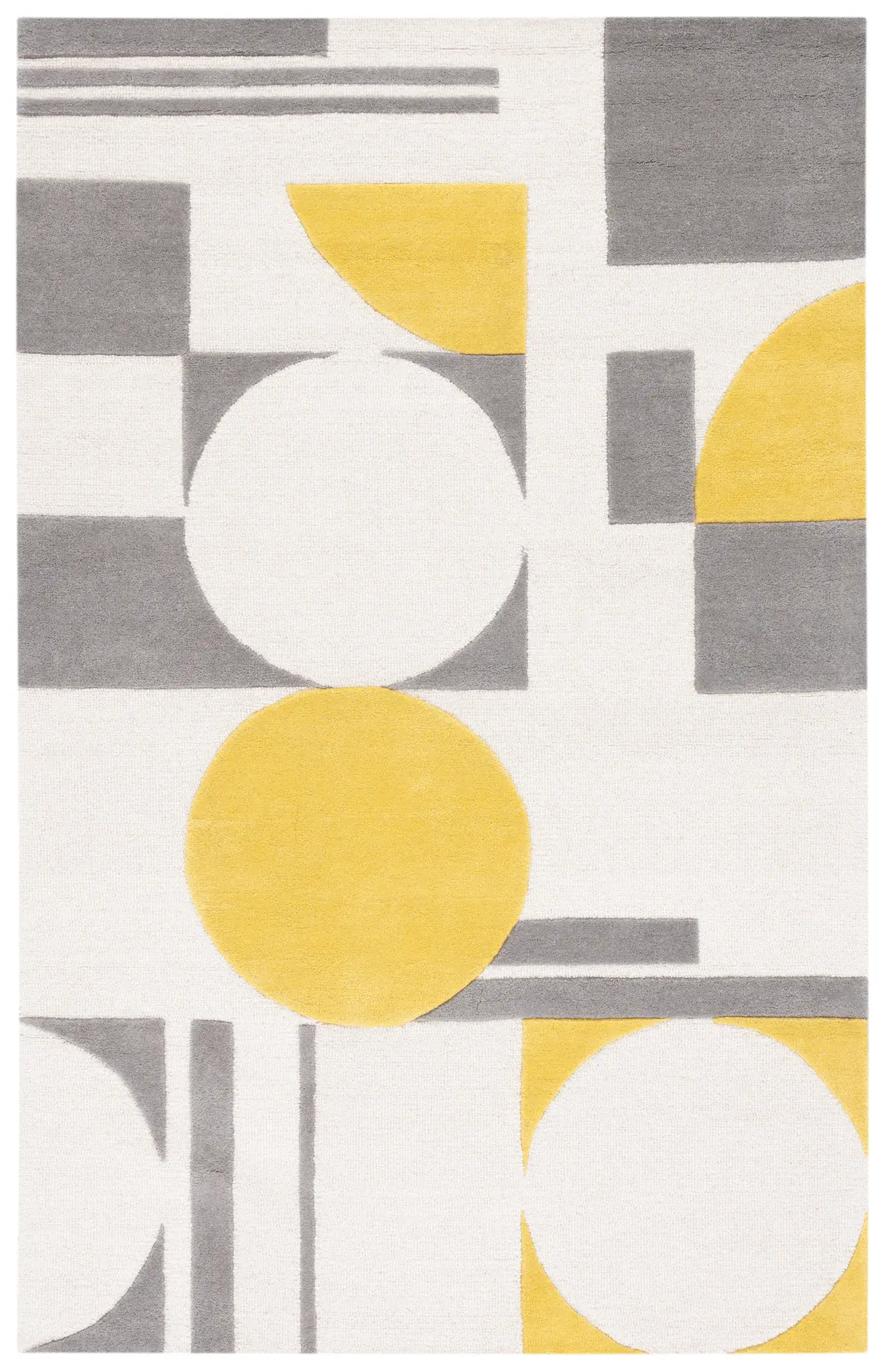 Rodeo Drive Bauhaus Geometric Hand-Tufted Wool Rug