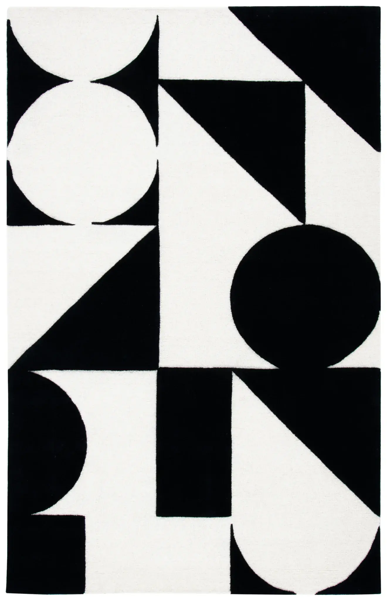 Rodeo Drive Block Geometric Hand-Tufted Wool Rug