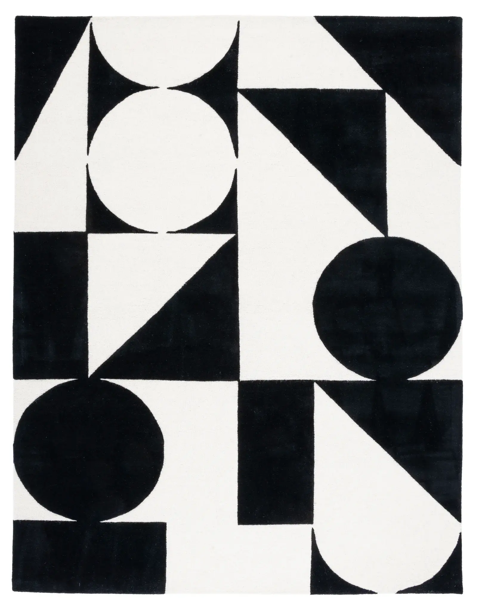 Rodeo Drive Block Geometric Hand-Tufted Wool Rug