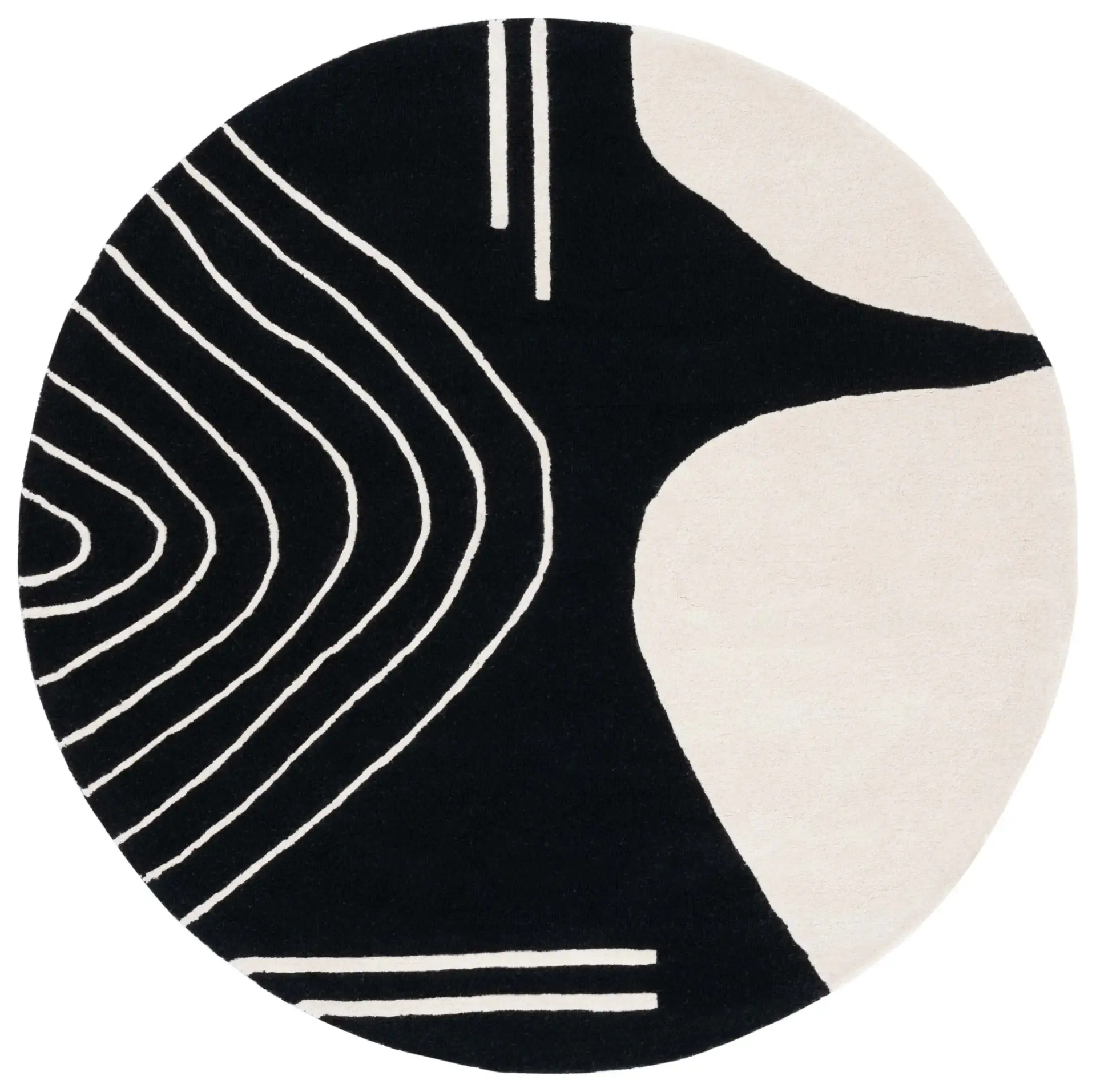 Rodeo Drive Abstract Shapes Hand-Tufted Wool Rug