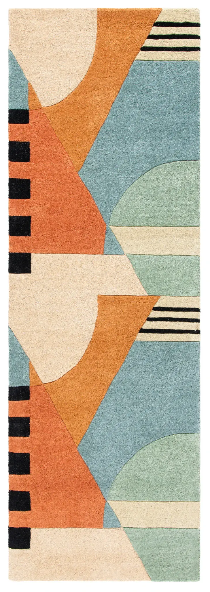Rodeo Drive Color Block Abstract Hand-Tufted Wool Rug