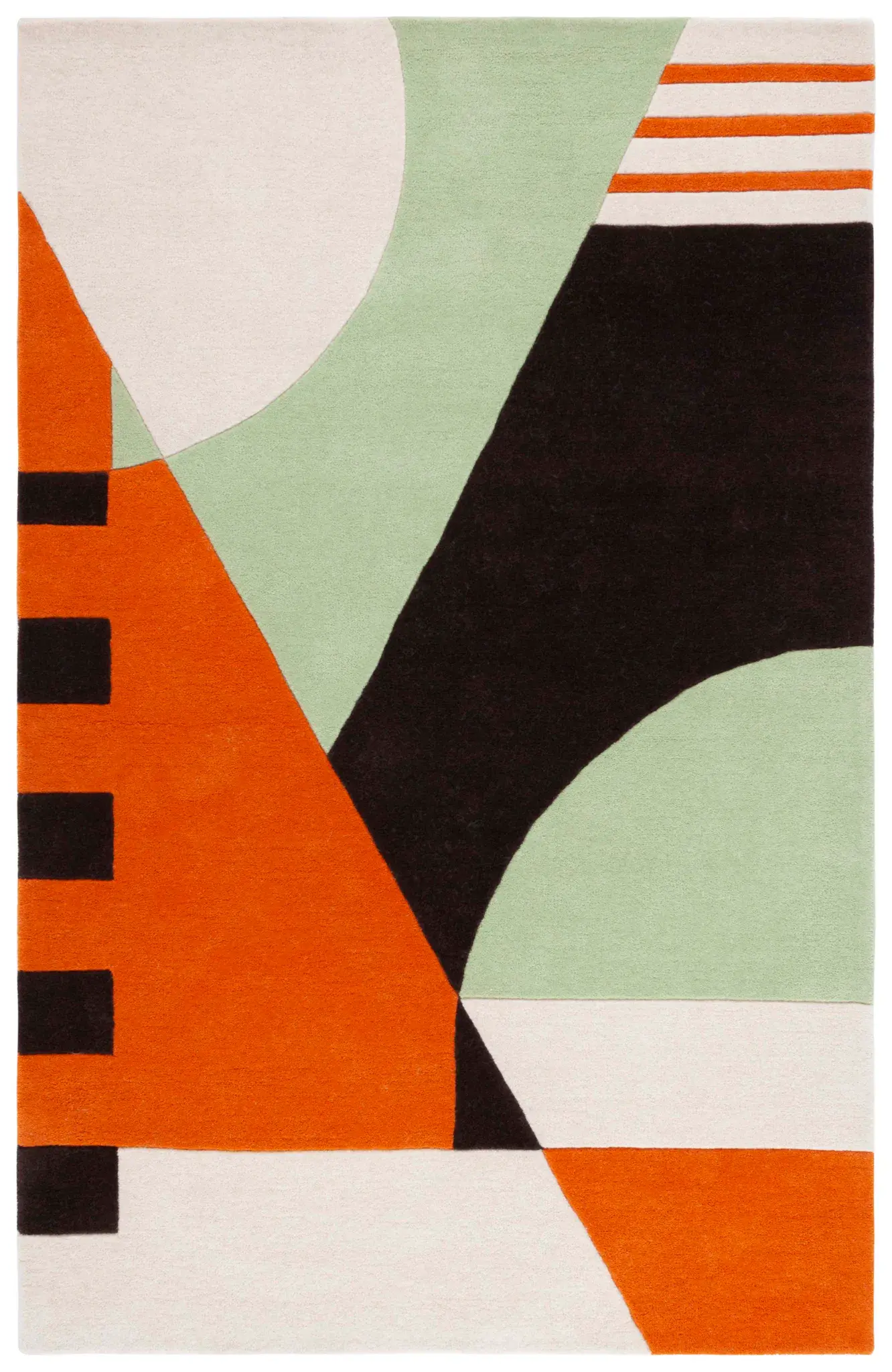 Rodeo Drive Color Block Abstract Hand-Tufted Wool Rug
