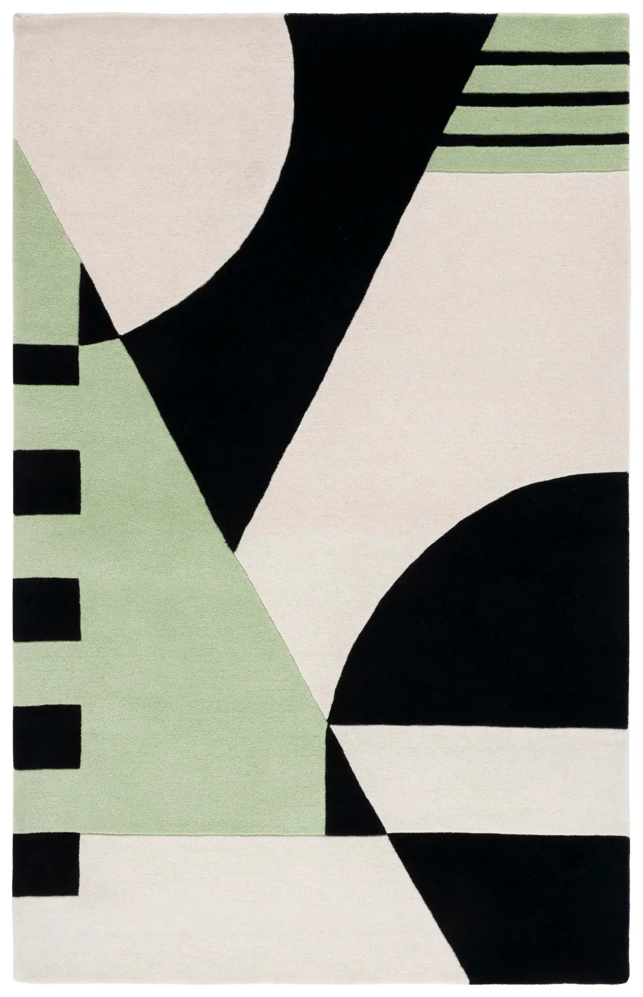Rodeo Drive Color Block Abstract Hand-Tufted Wool Rug