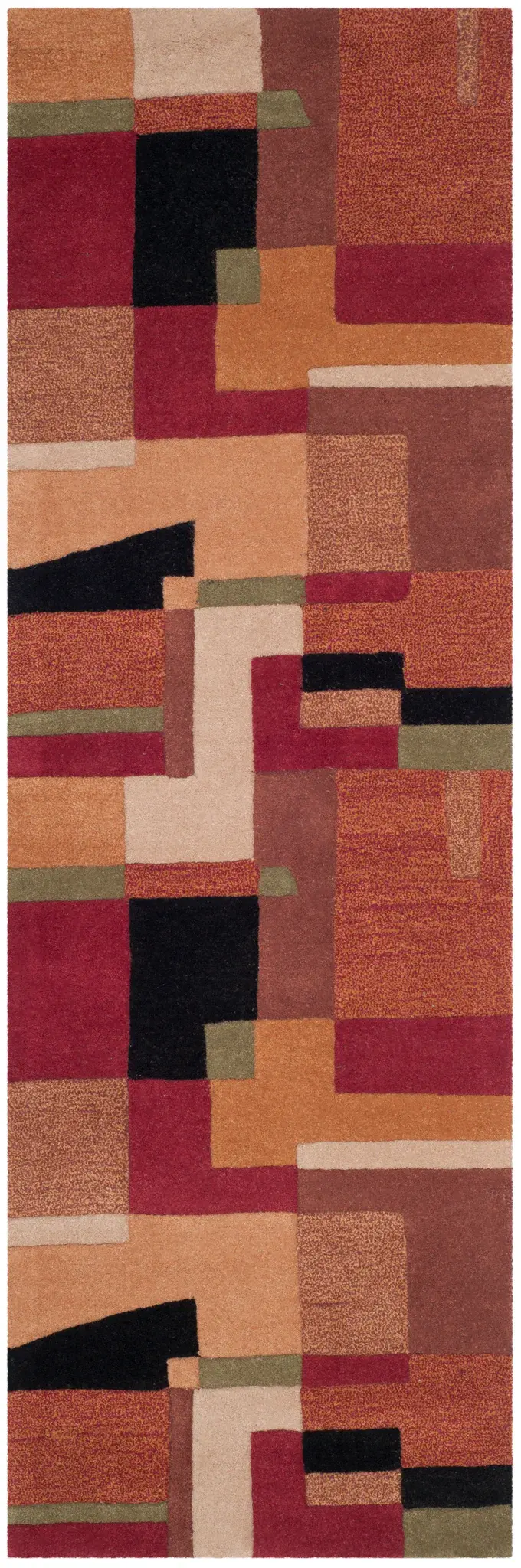 Rodeo Drive Geometric Block Hand-Tufted Wool Rug