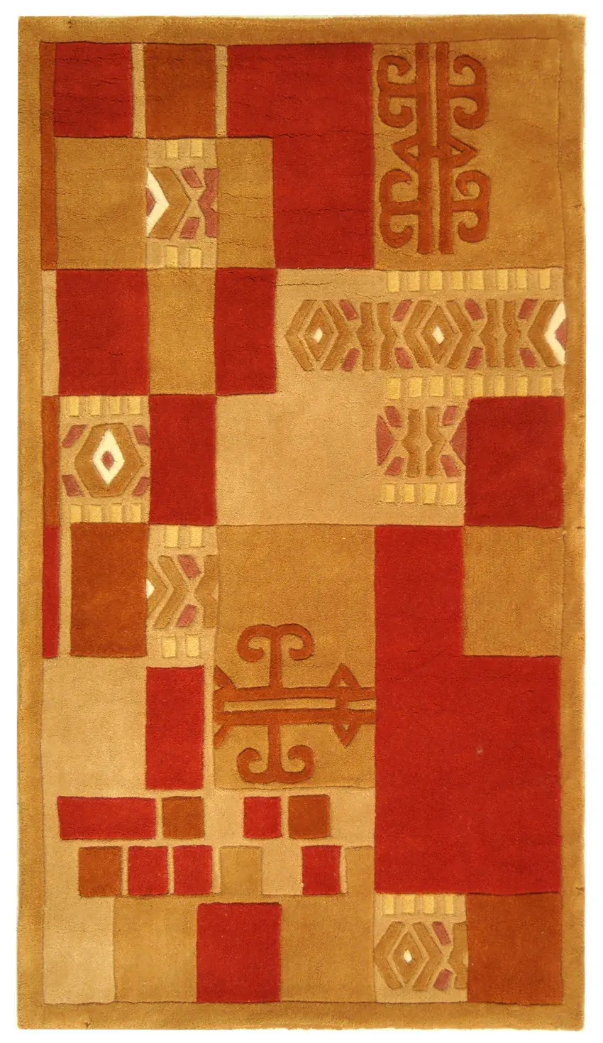 Rodeo Drive Tribal Patchwork Hand-Tufted Wool Rug
