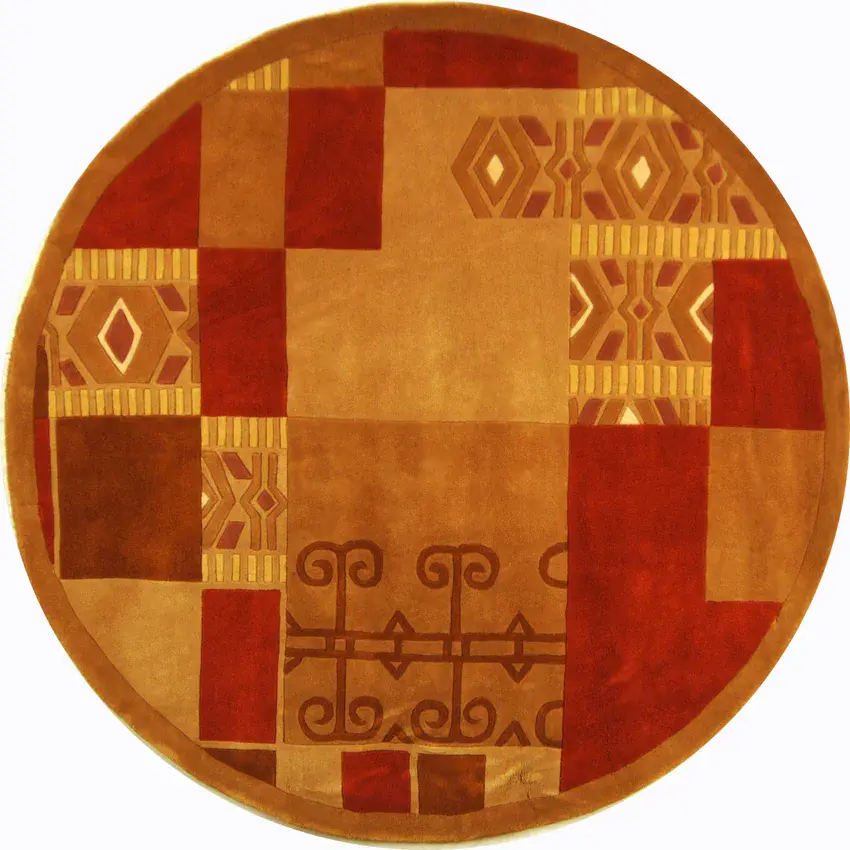 Rodeo Drive Tribal Patchwork Hand-Tufted Wool Rug