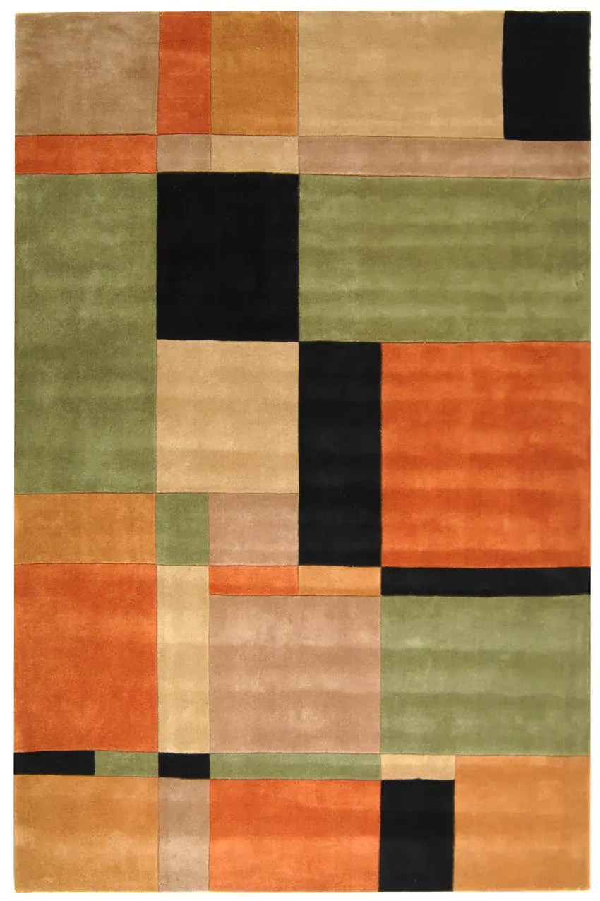 Rodeo Drive Striped Floral Hand-Tufted Wool Rug