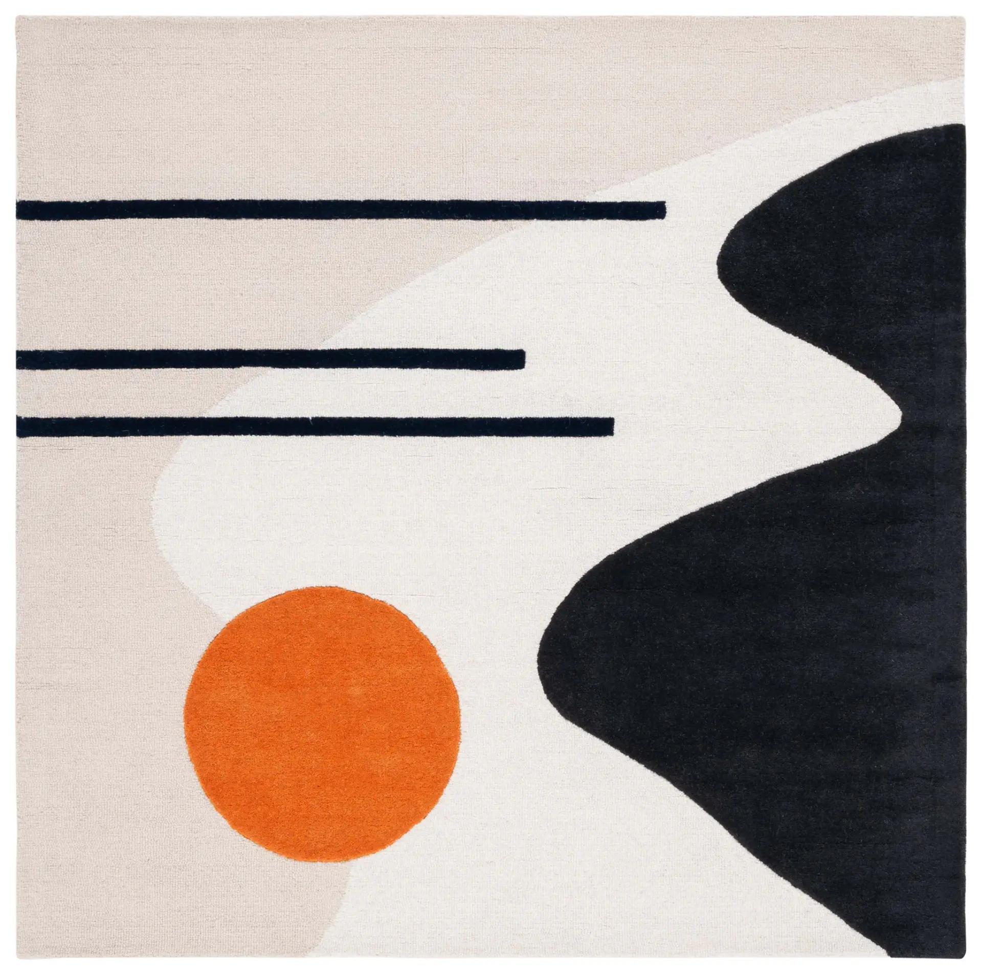 Rodeo Drive Abstract Landscape Hand-Tufted Wool Rug