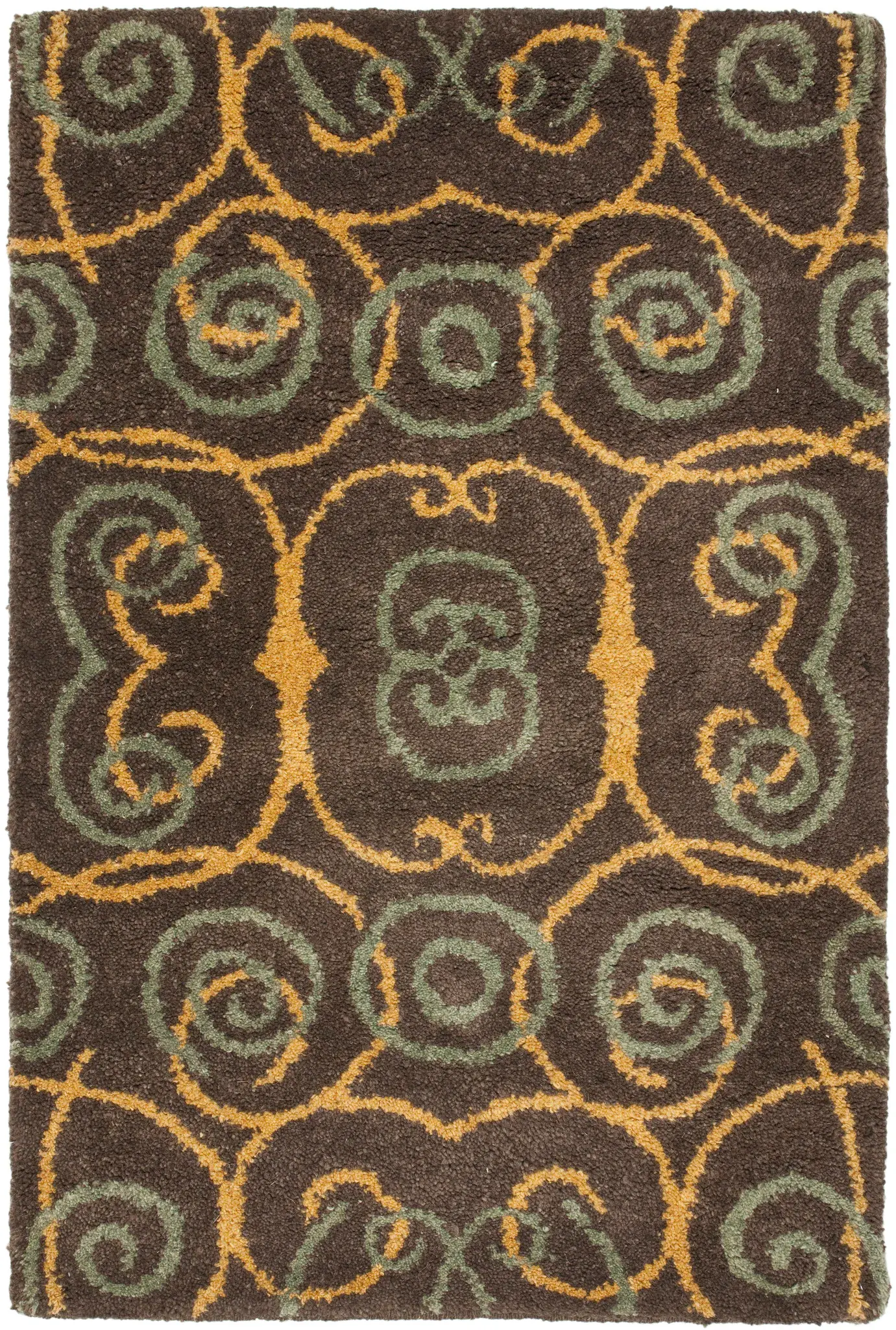 Rodeo Drive Swirling Scroll Hand-Tufted Rug