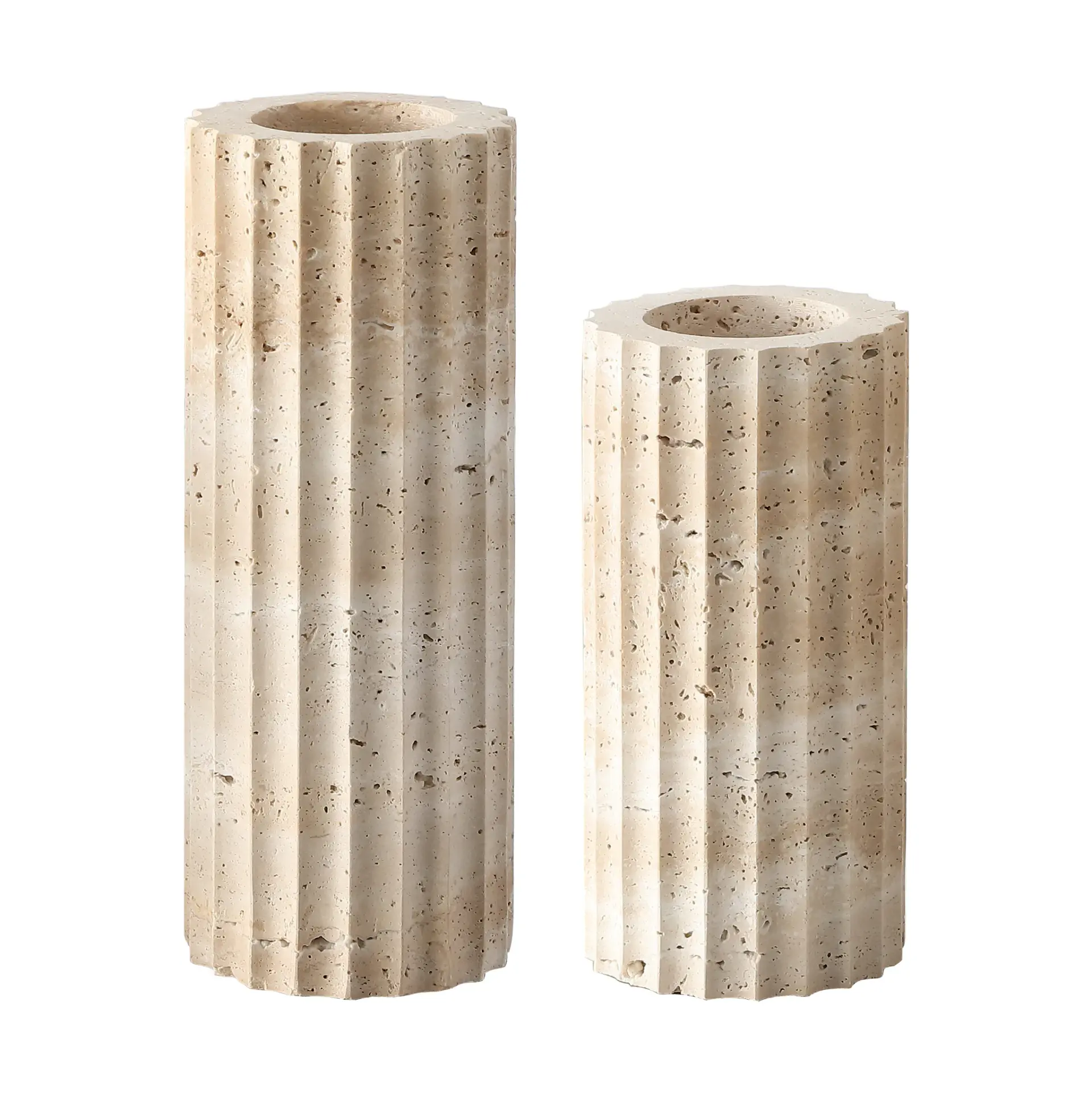 Teroi Travertine Vases (Set Of 2)