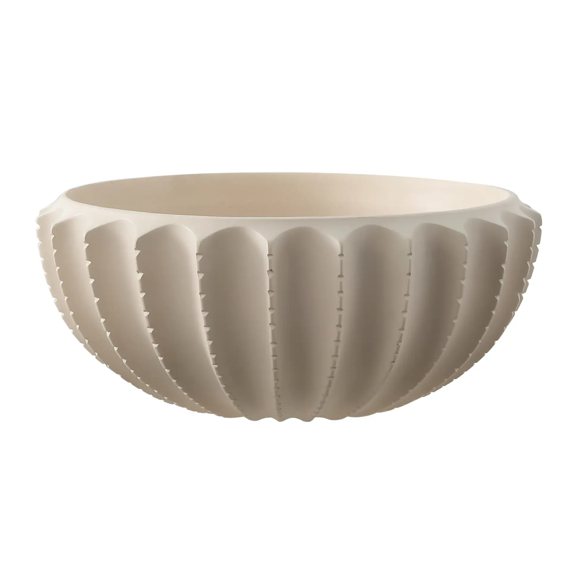 Atzaro 5-Inch Scalloped Resin Bowl