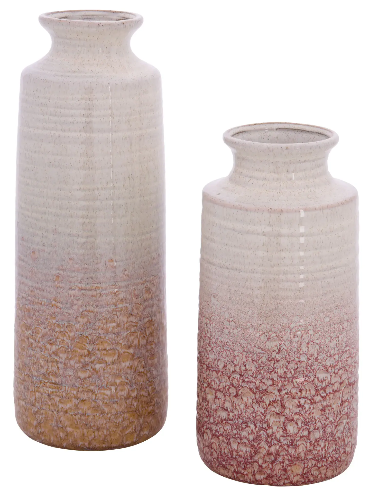 Luma Ombre Glazed Vase ( Set Of 2 )