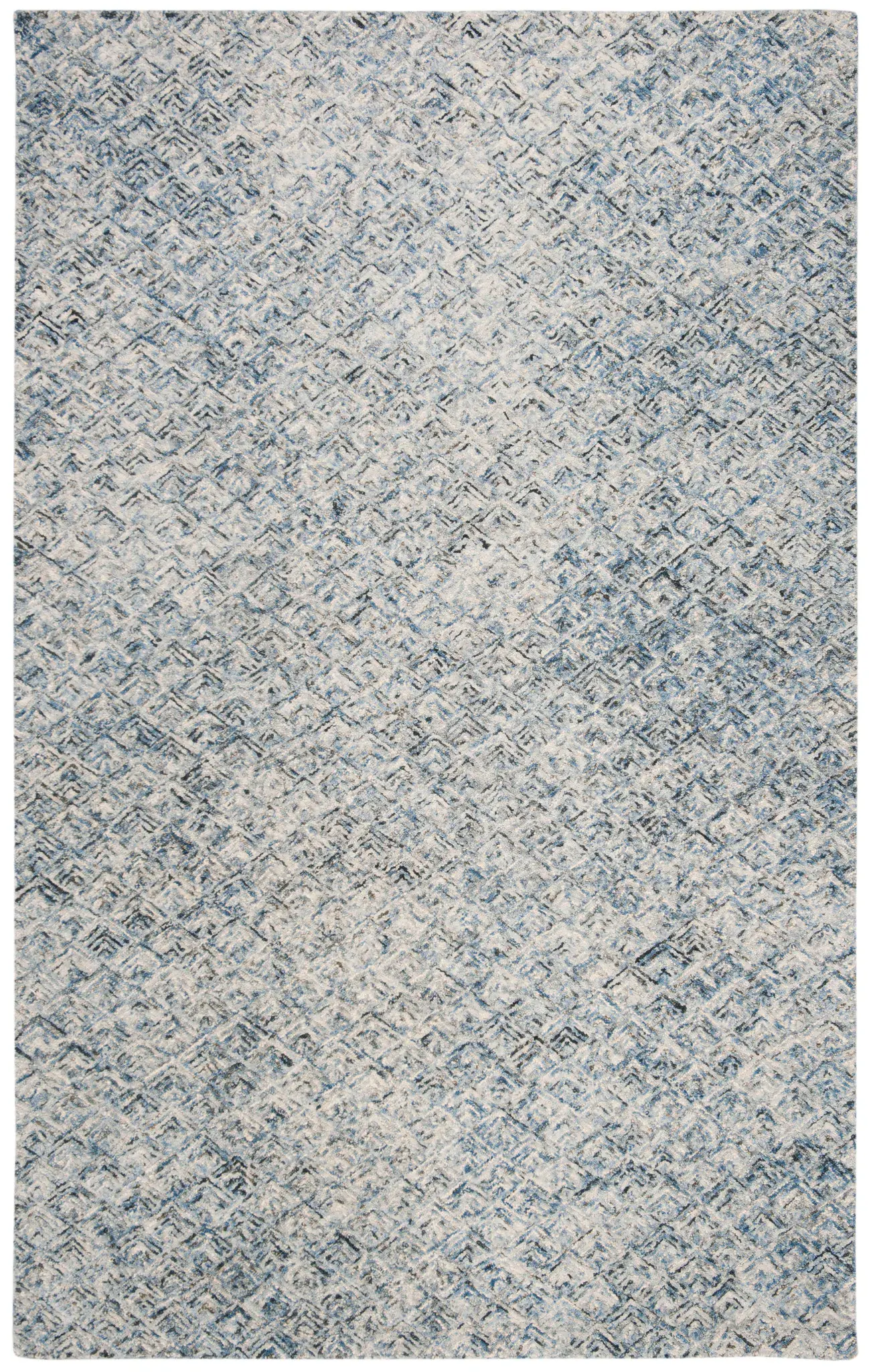 Renaissance Textured Grid Hand-Tufted Wool Rug