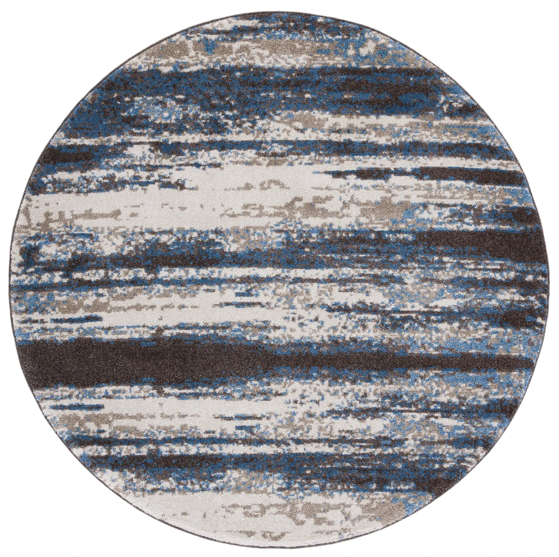 Retro Abstract Stripe Rug