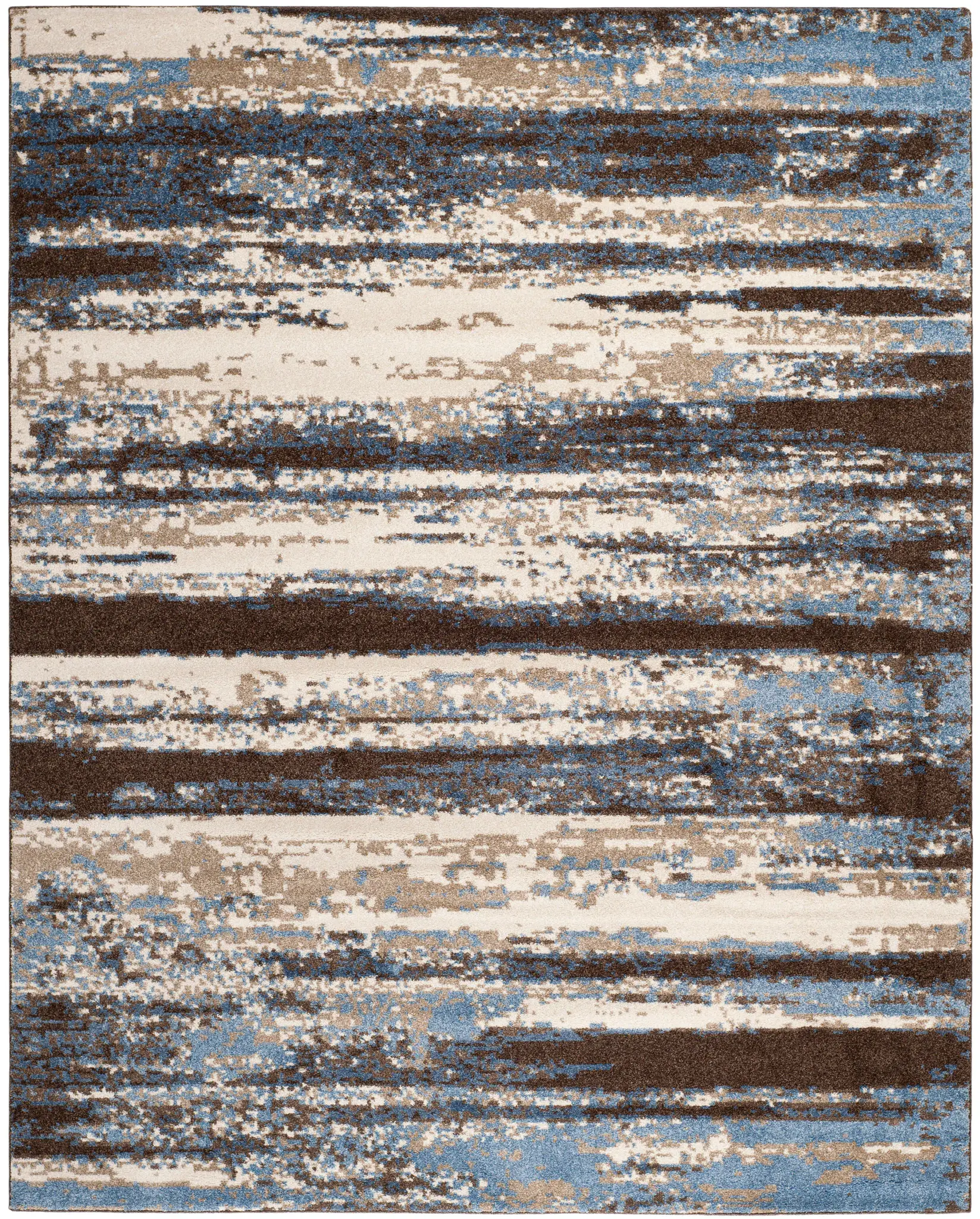 Retro Abstract Stripe Rug
